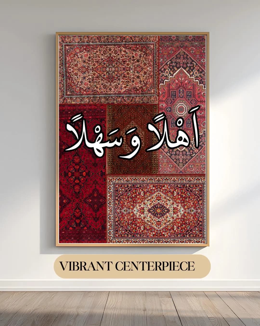 Personalized houswarming Calligraphy Wall Art, Vintage Persian Rug Design Printable, Vibrant Boho Entryway Home Decor, Wedding Gift. - image 3