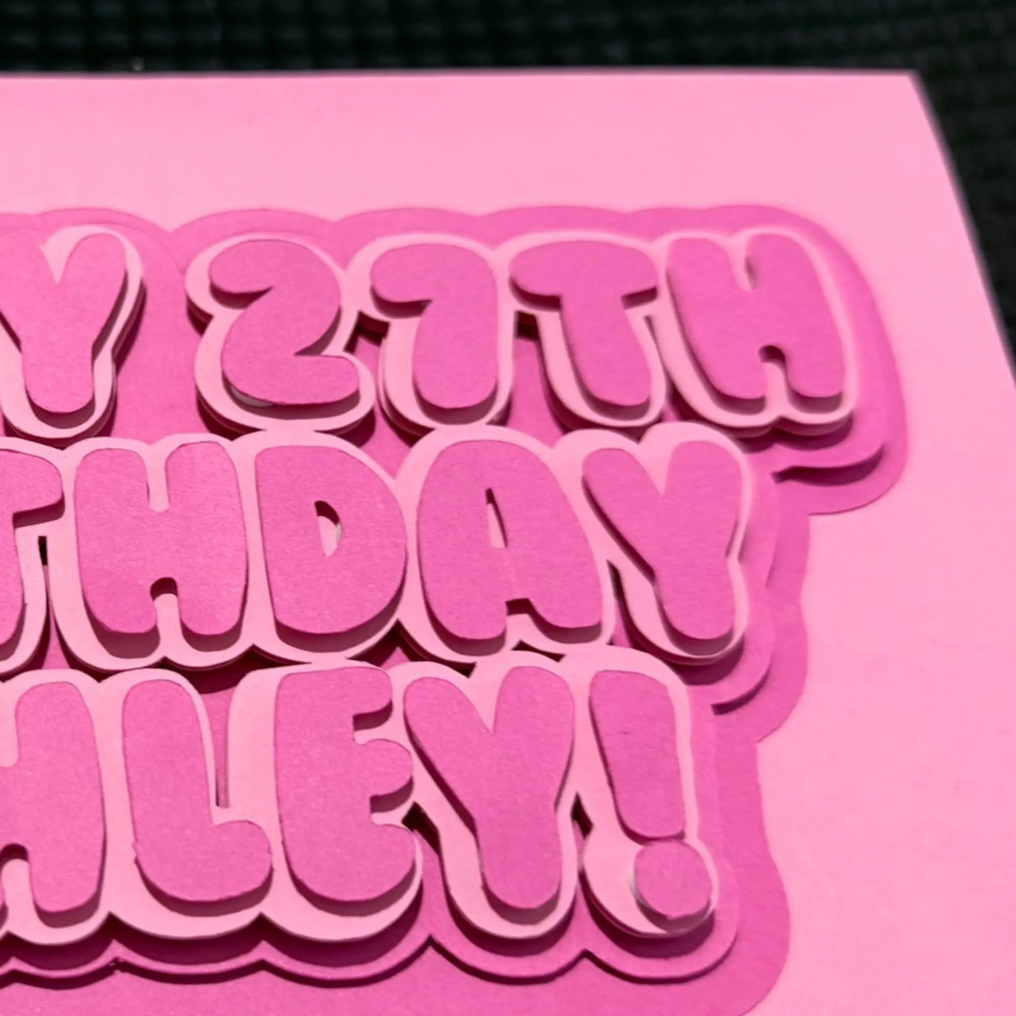 Personalized 3D Birthday Card: Custom Name, Handmade - image 4
