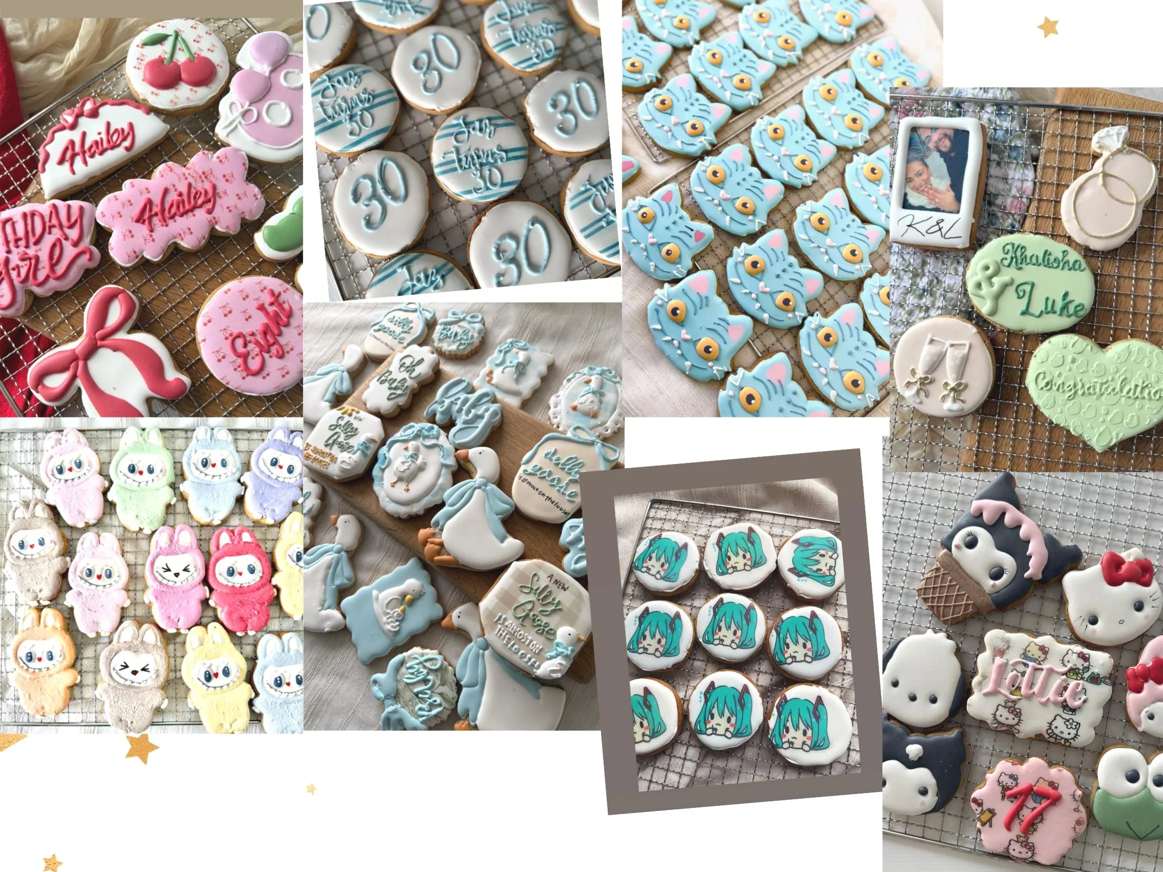 Custom Designed Sugar Cookies | Bespoke Theme Party Treats, Any Occasion
