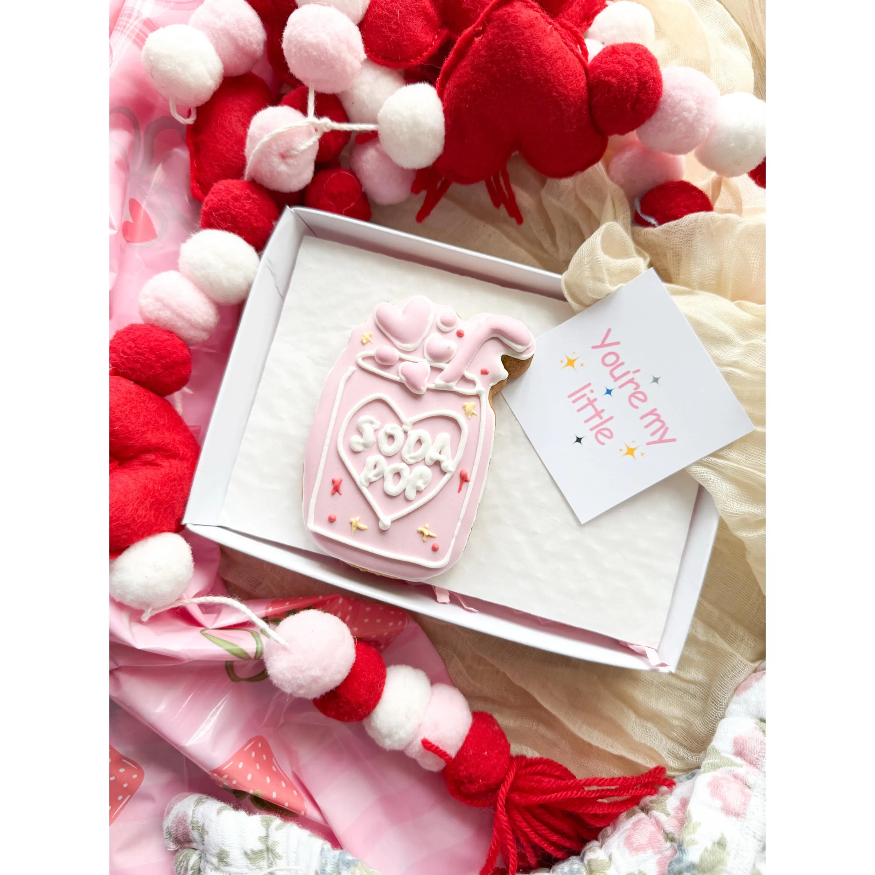 Soda Pop Valentine Cookie | Valentine Biscuit, UK