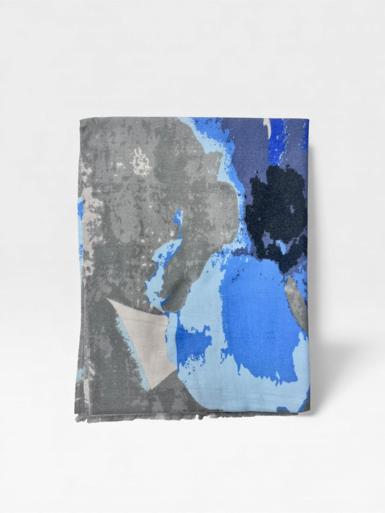 Abstract Scarf – Artistic Splash Print Wrap - image 4