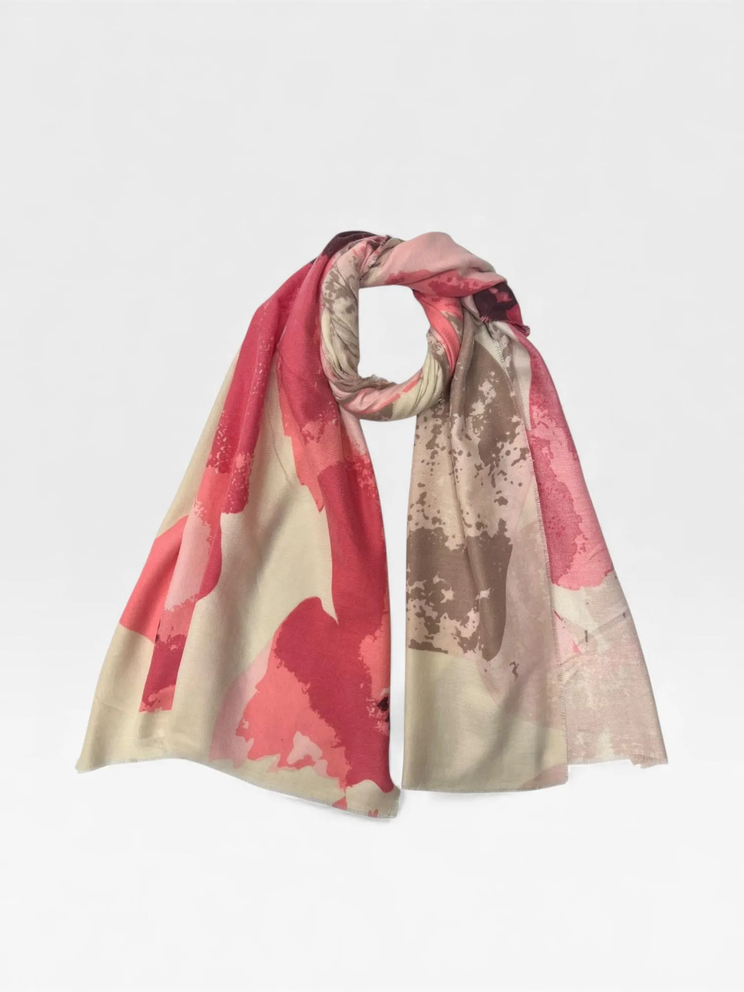 Abstract Scarf – Artistic Splash Print Wrap - image 5
