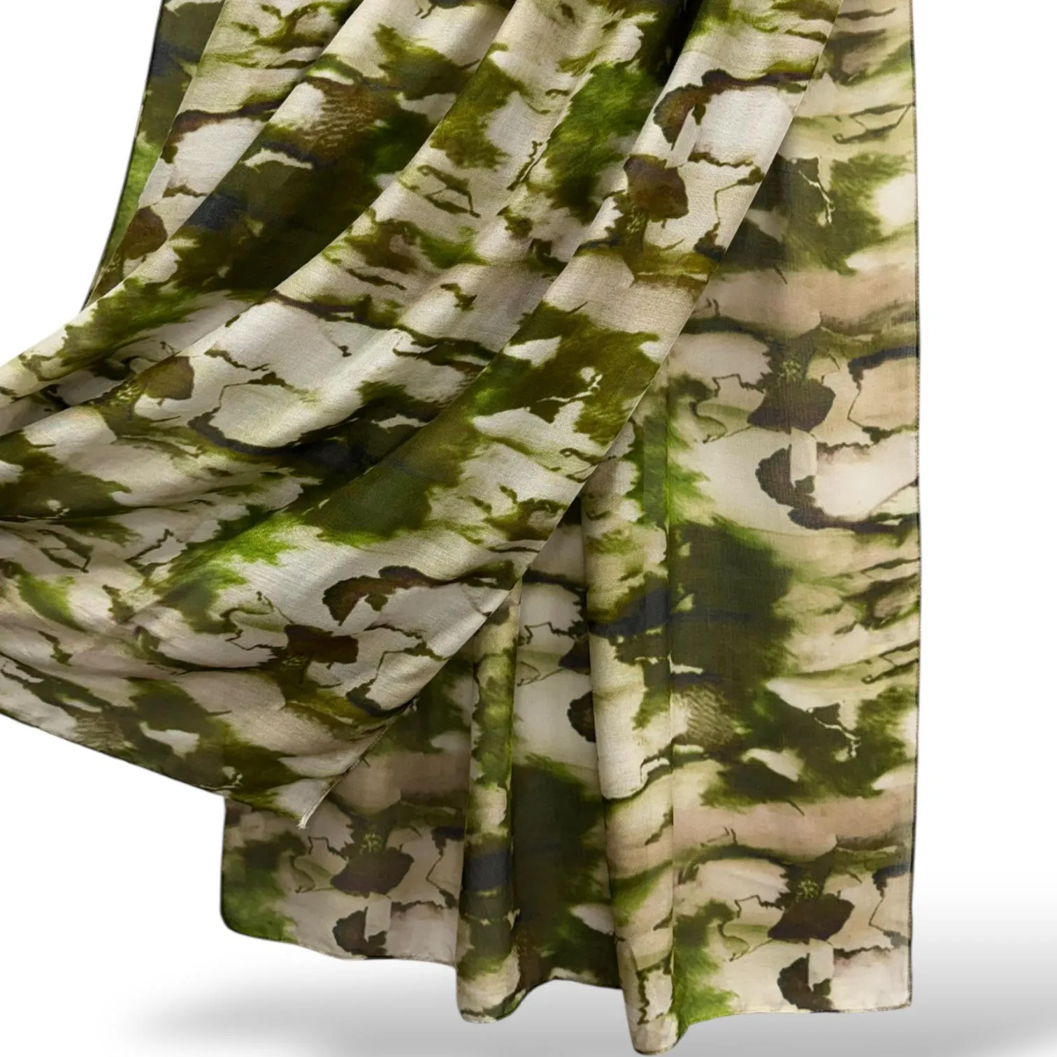 Watercolour floral Hijab print Modal - image 5
