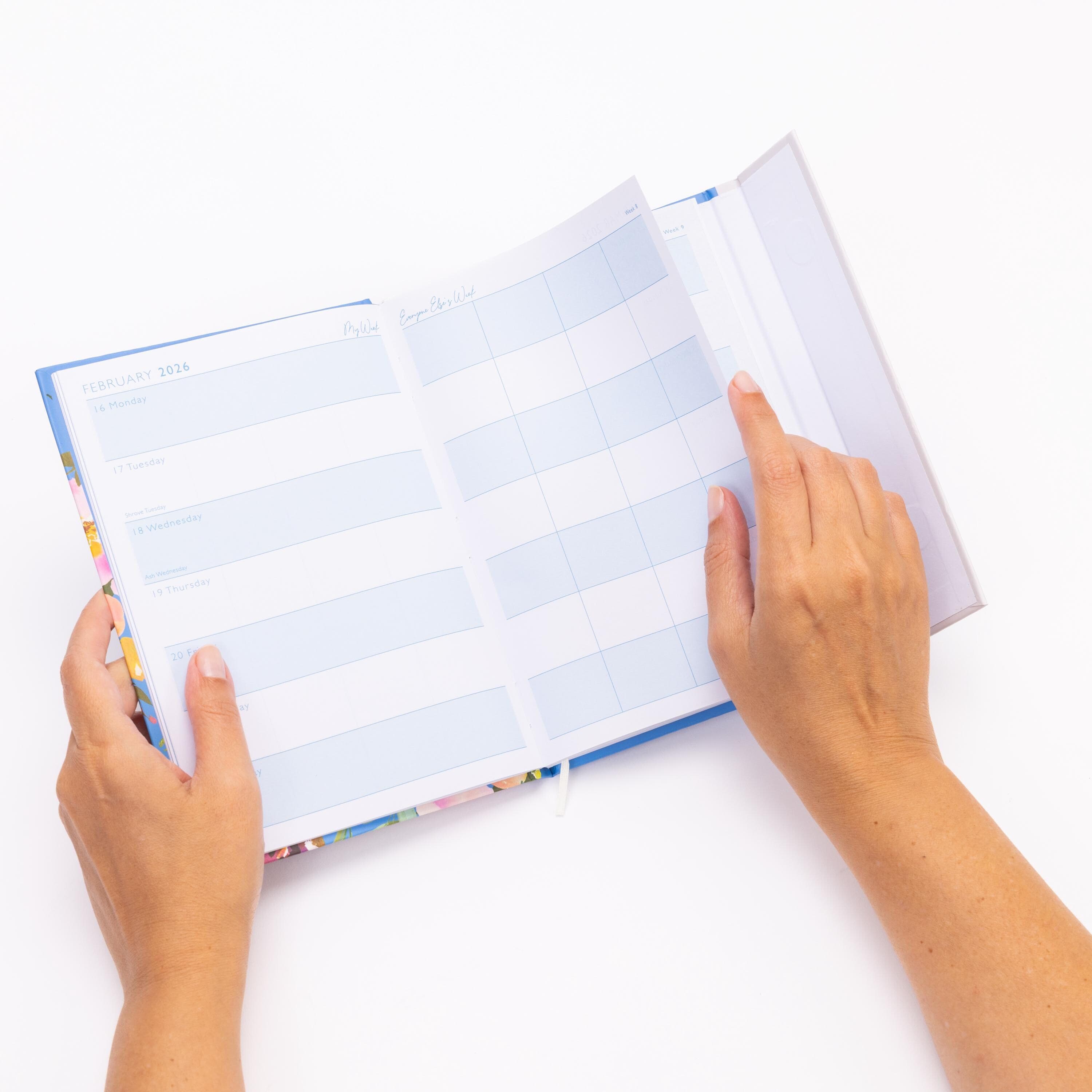 2026 A5 Week To View Diary Organiser Magnetic Closure Cover Family Planner - image 5