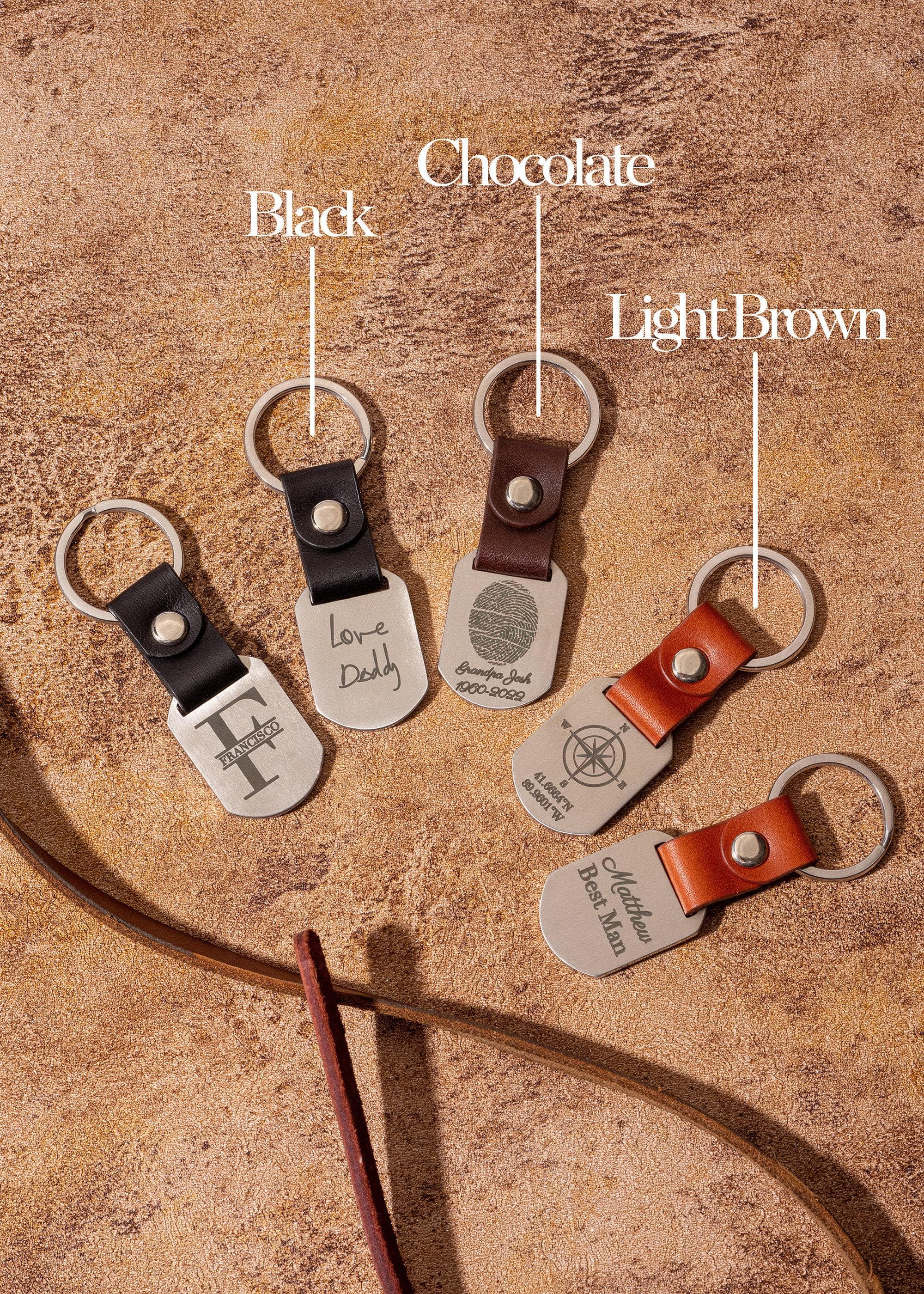 Personalized Fingerprint Dog Tag Keychain by TSK Silver | Custom Handwriting | Valentine Gifts - image 2