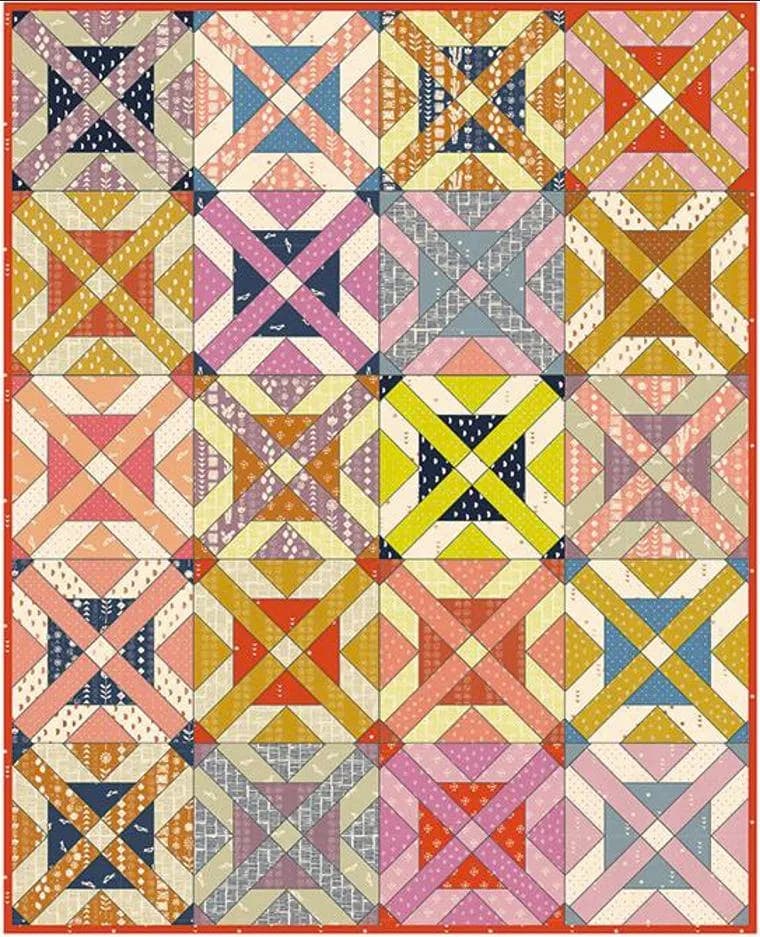 Skiddy Complete Quilt Pattern by Wise Craft Handmade - Fat Quarter Friendly - Makes 6 Sizes - Pattern ONLY - WC115