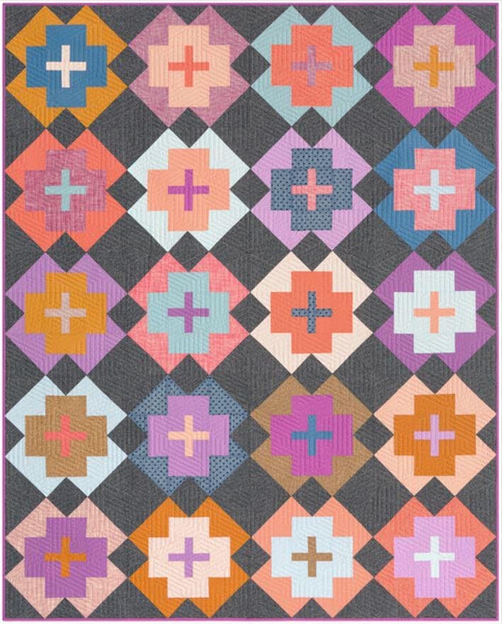 Nightingale Quilt Pattern by Lo & Behold Stitchery - Fat Quarter, Quarter Yard, and Half Yard Friendly - Multiple Sizes - Pattern ONLY