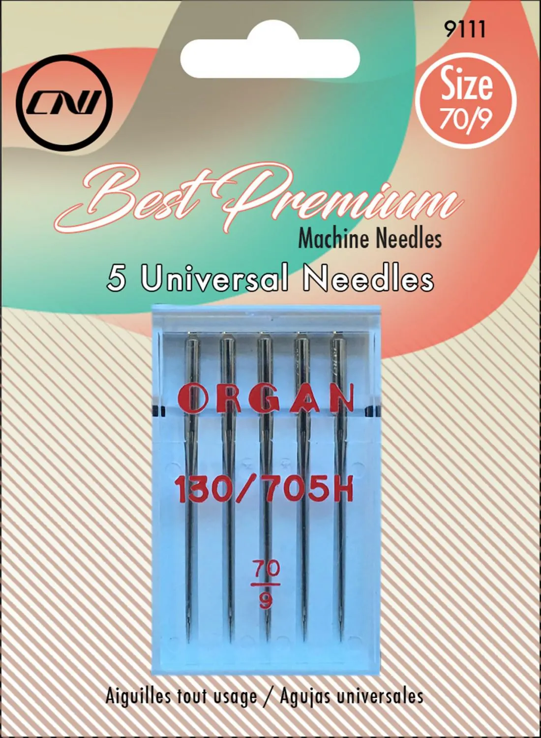 Universal Needles by Clover Needlecraft - Best Premium Sewing Machine Needles - Size 70/9 - 5 Needle Pack - 9111CV - image 4