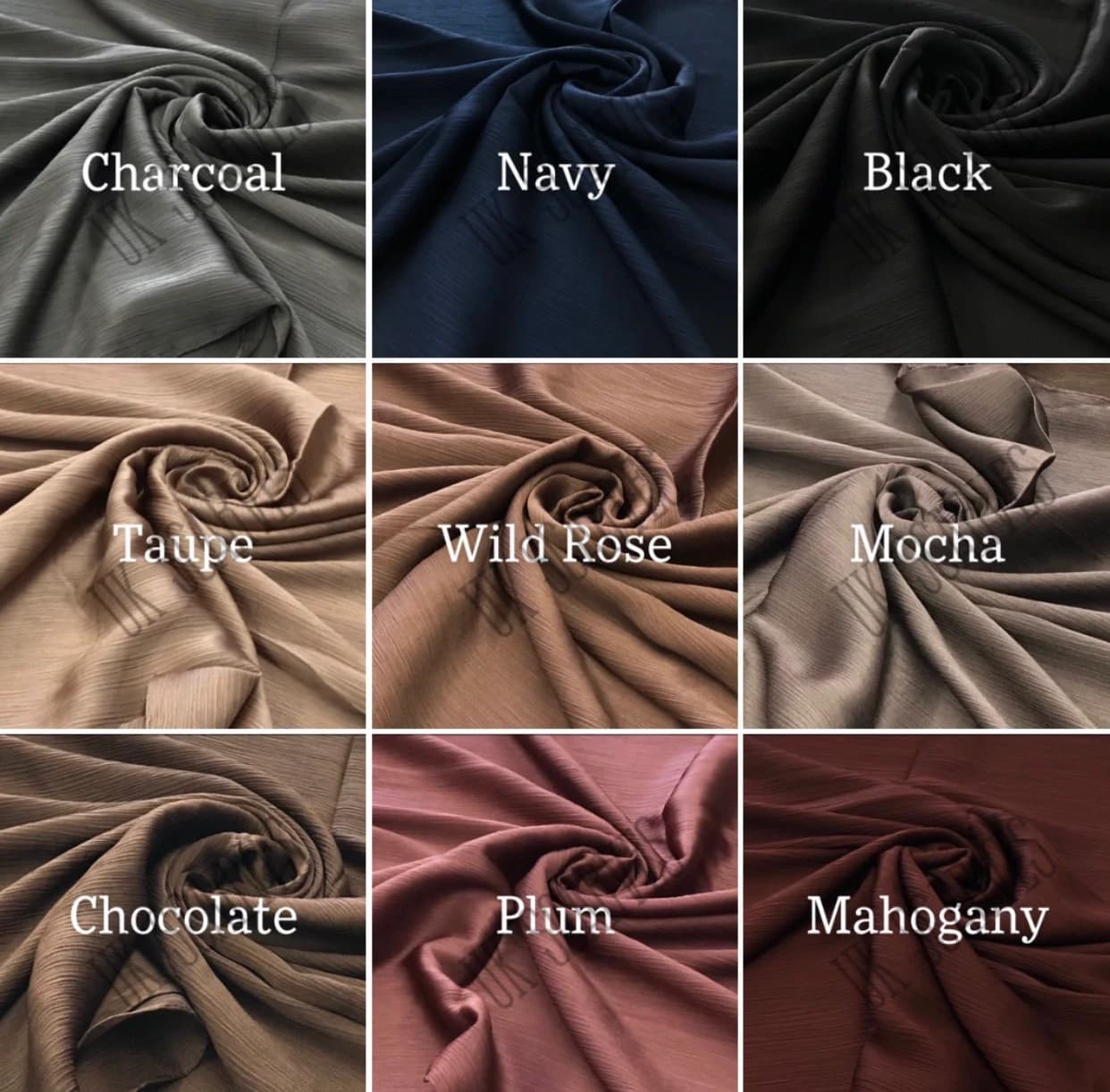 Luxury Premium Crinkle Soft Lush Silk Scarf Hijab Elegant Plain Wrap Stripe Satin Luxe - image 5