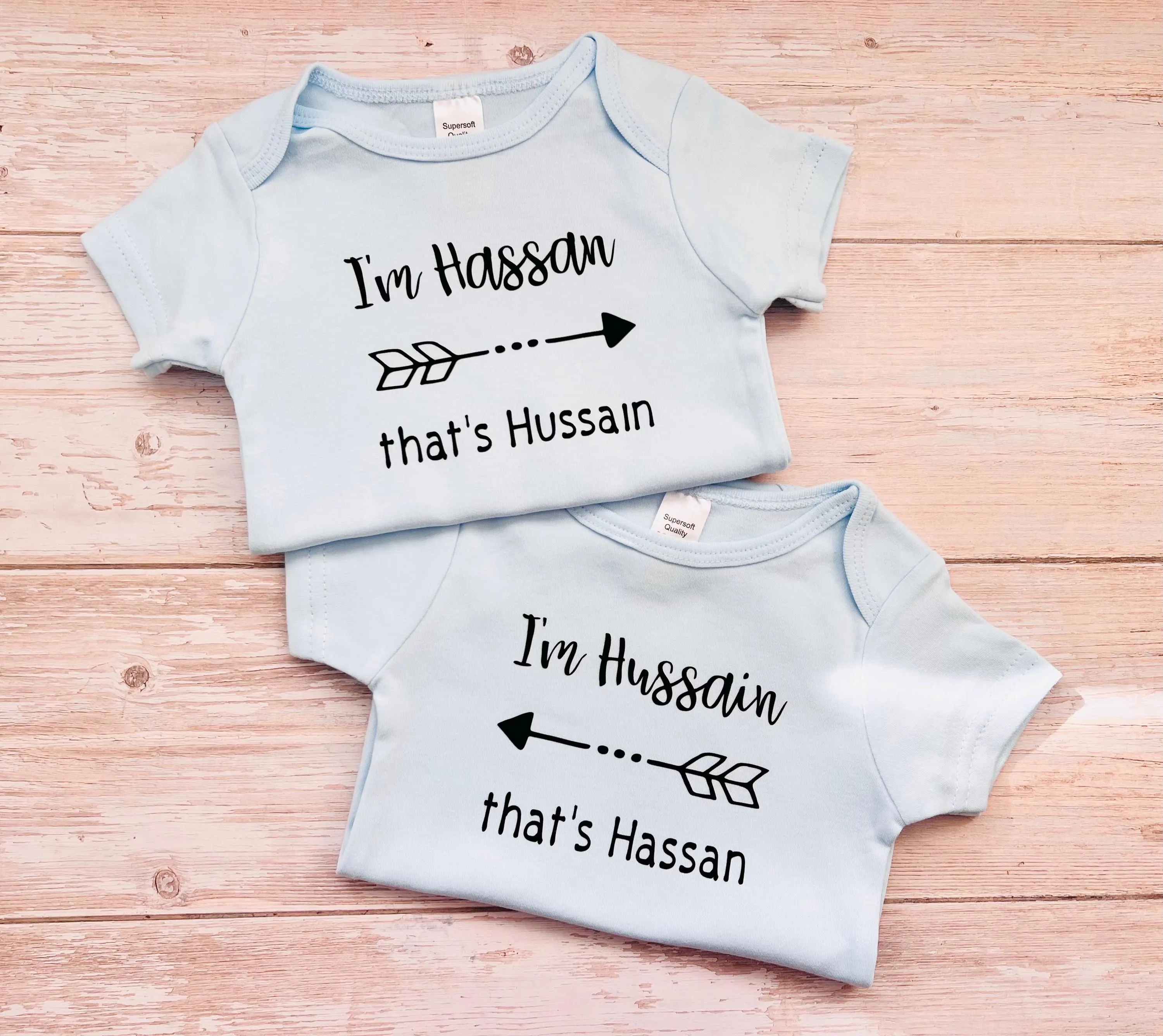 Twin Baby Gifts | Twin Baby Girls | Twins Baby Onesies | Double Baby Gifts | Twin Boys | Personalised Premie | Boy Girl Twin Outfits | - image 5