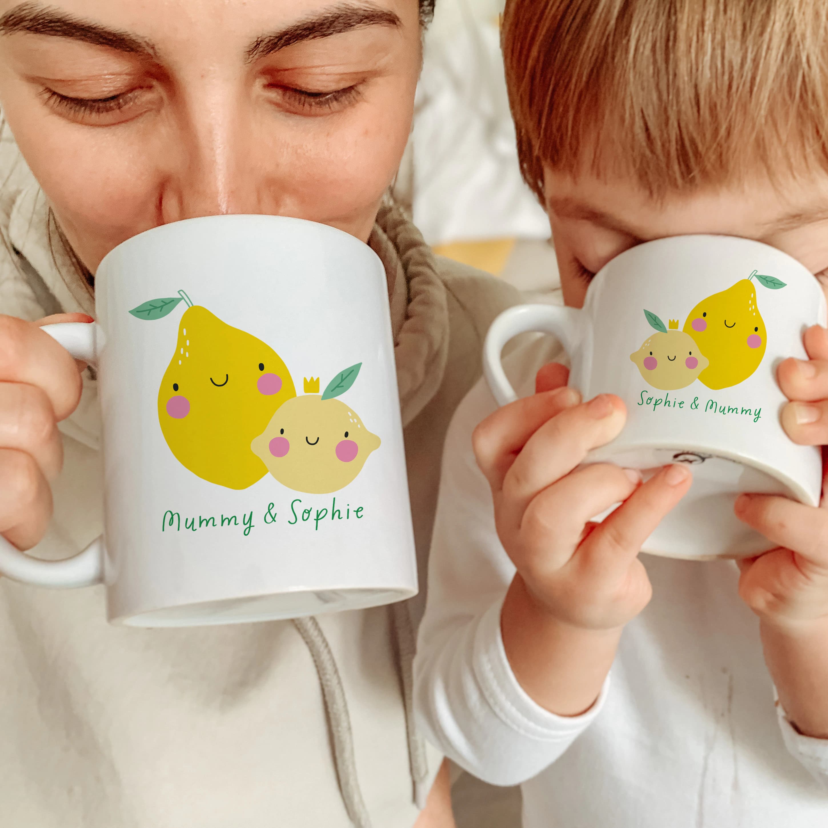 Personalised Matching Family Mug / Funny Mummy and Baby Cute Mini Universe Fruits / Mama and Me Matching gift / Mum Toddler Children Present - image 5