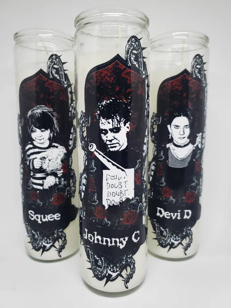 Johnny the Homicidal Maniac// Nny// Johnny C// Devi D// Squee// Cosplay Candles// Fandom Devotion// Fandles// Prayer Candles