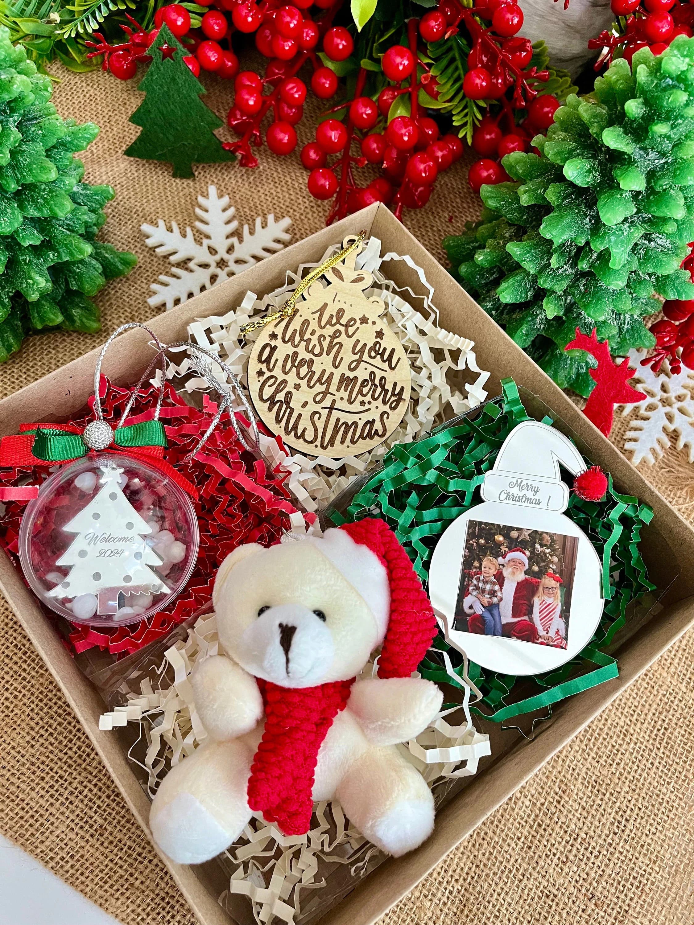 Personalized Christmas Gift Box, Christmas Tree Gift Set, 2024 Gifts, Xmas Gifts for Her, Christmas Candle, Christmas Decor, Merry Christmas