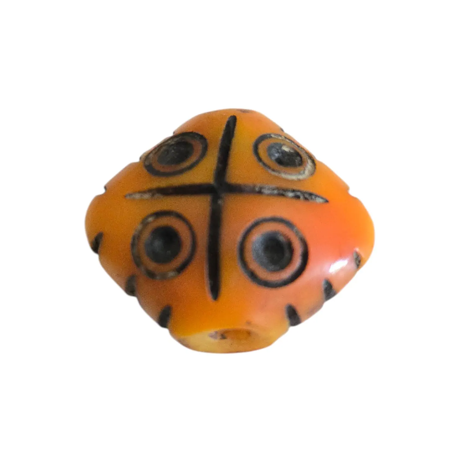 Antique Moroccan Simulated Amber Bead: Ethnic Tribal Jewelry - image 5