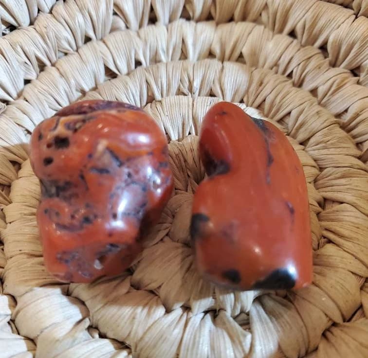 Antique Berber Red Coral Beads: Natural Branch, Morocco (13gr) - image 5
