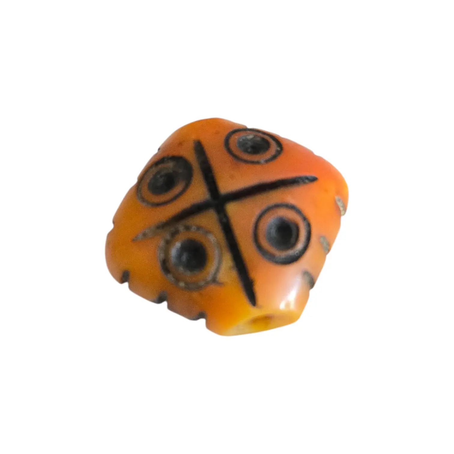 Antique Moroccan Simulated Amber Bead: Ethnic Tribal Jewelry - image 3