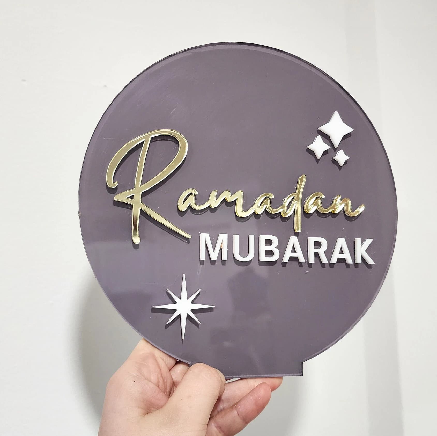 Dual-Sided Ramadan Mubarak - Eid Mubarak Acrylic Sign - image 5
