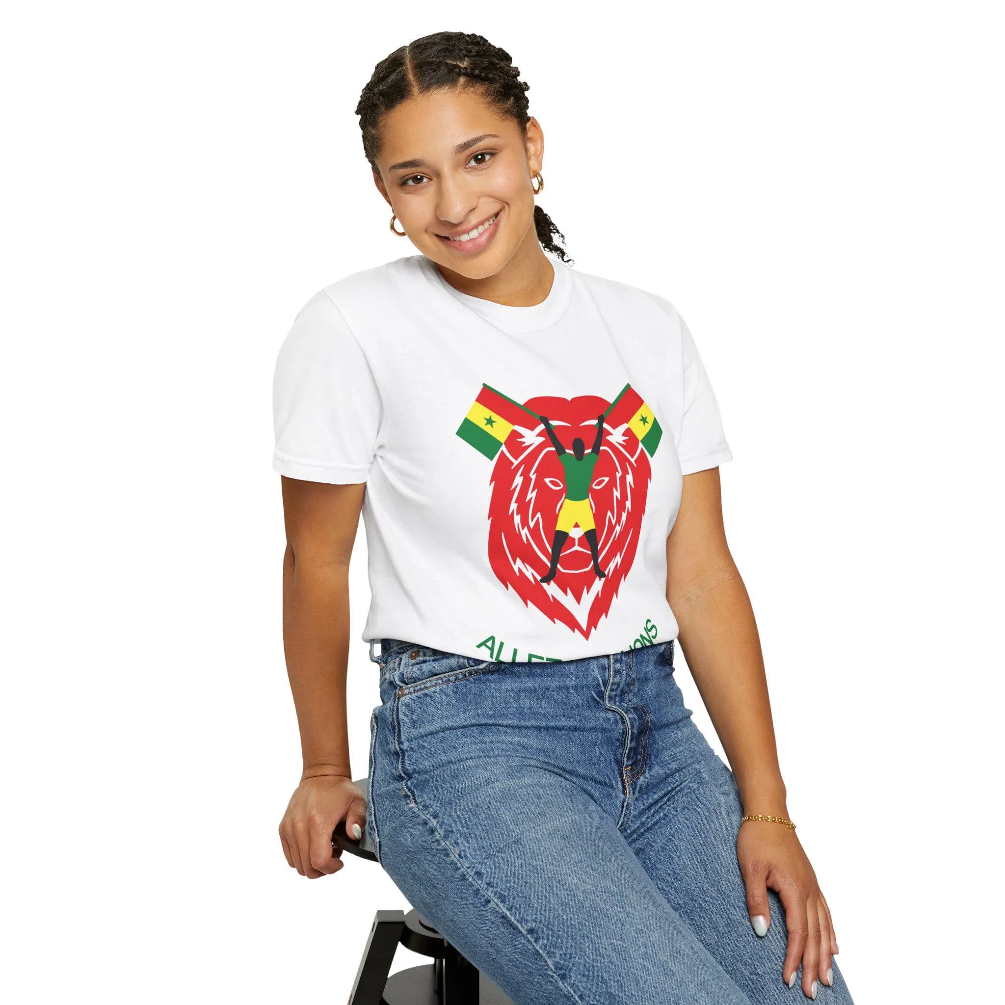Senegal Soccer Fan T_shirt , Allez Les Lions, AFCON 2025 Champions Supporter Tee - image 4
