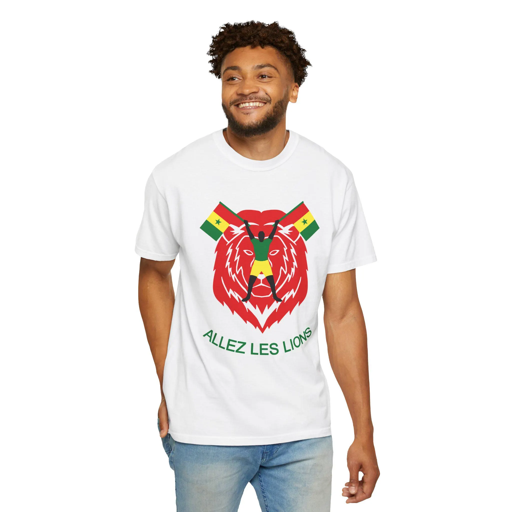 Senegal Soccer Fan T_shirt , Allez Les Lions, AFCON 2025 Champions Supporter Tee - image 3