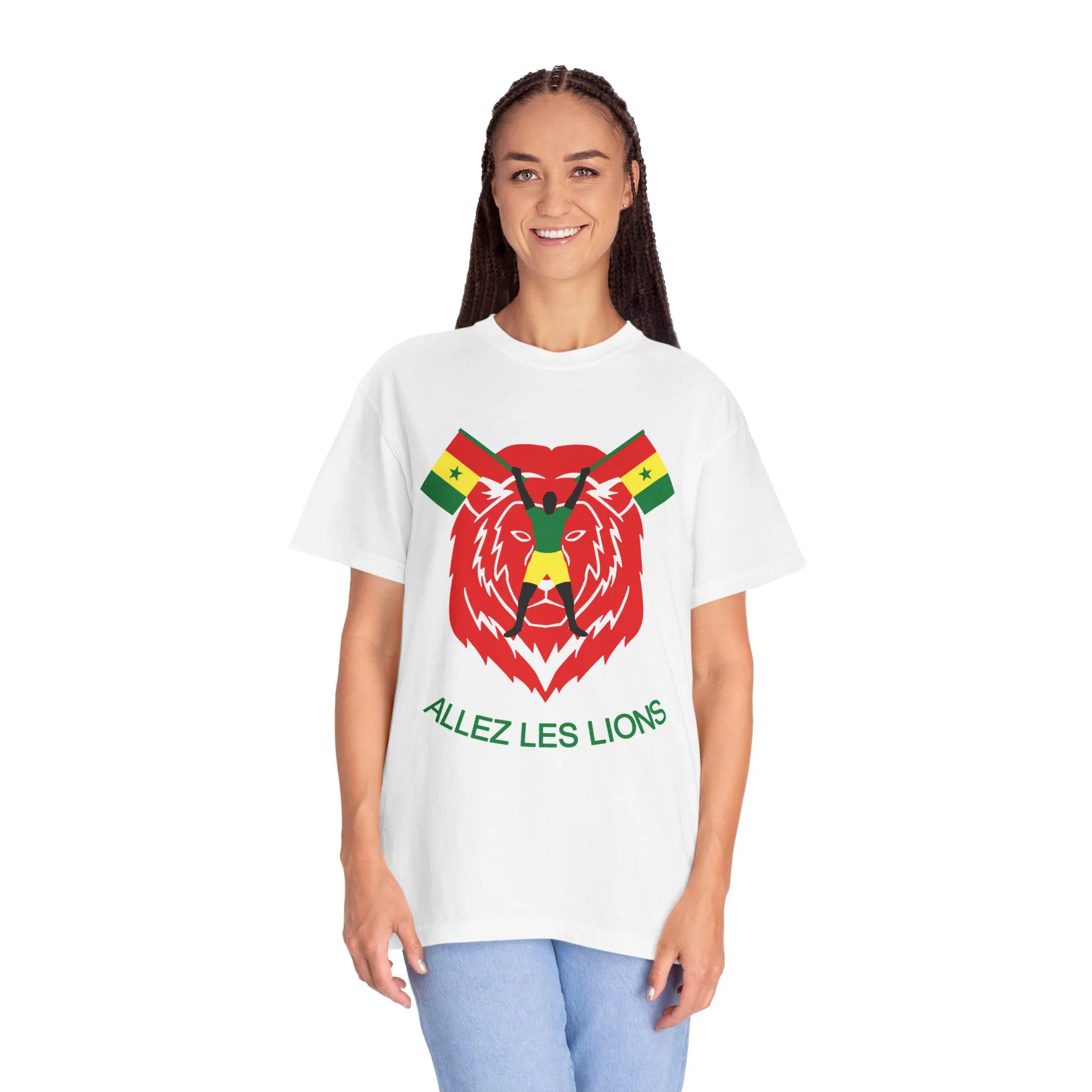 Senegal Soccer Fan T_shirt , Allez Les Lions, AFCON 2025 Champions Supporter Tee - image 2