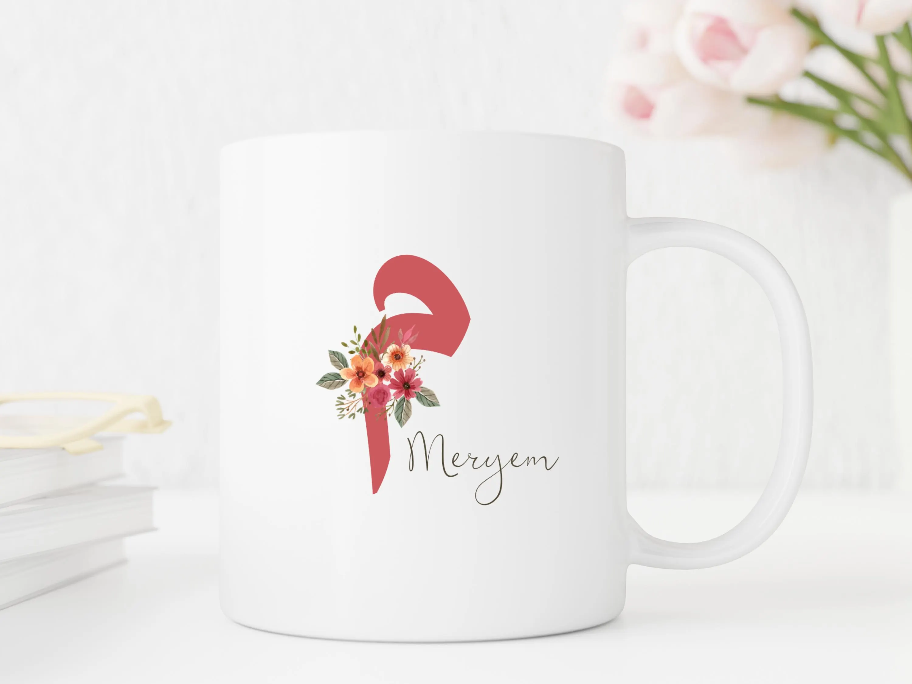 Islamische Tasse, Geschenk für muslimische Freundin, Buchstabentasse, Islamisches Geschenk, Personalisierte Tasse für Muslime, Eid Geschenk - image 4