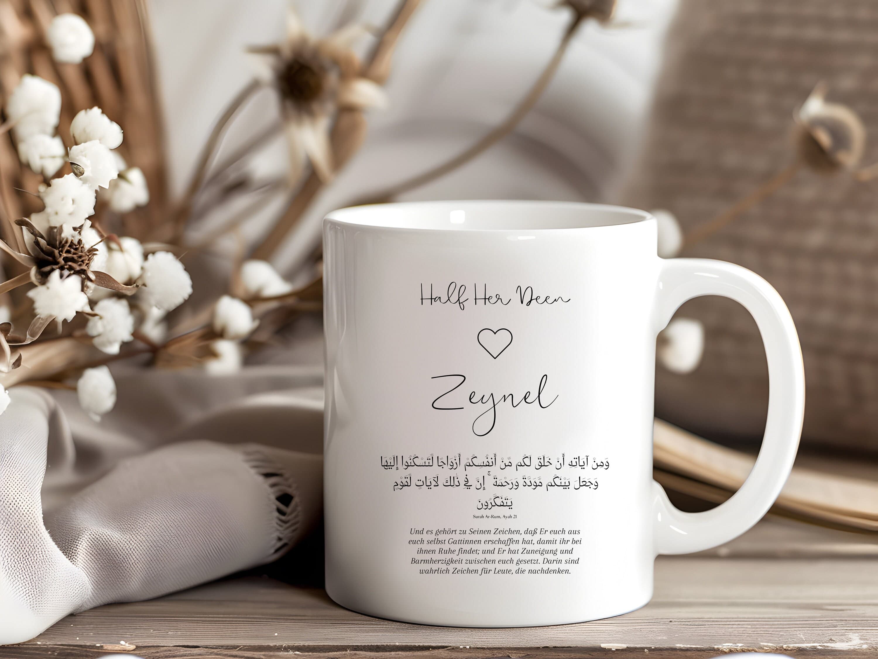 Islamisches Geschenk für Hochzeit, Geschenk für muslimisches Paar, Islamische Tasse für Pärchen, Nikah Geschenk, Personalisierte Tasse - image 5