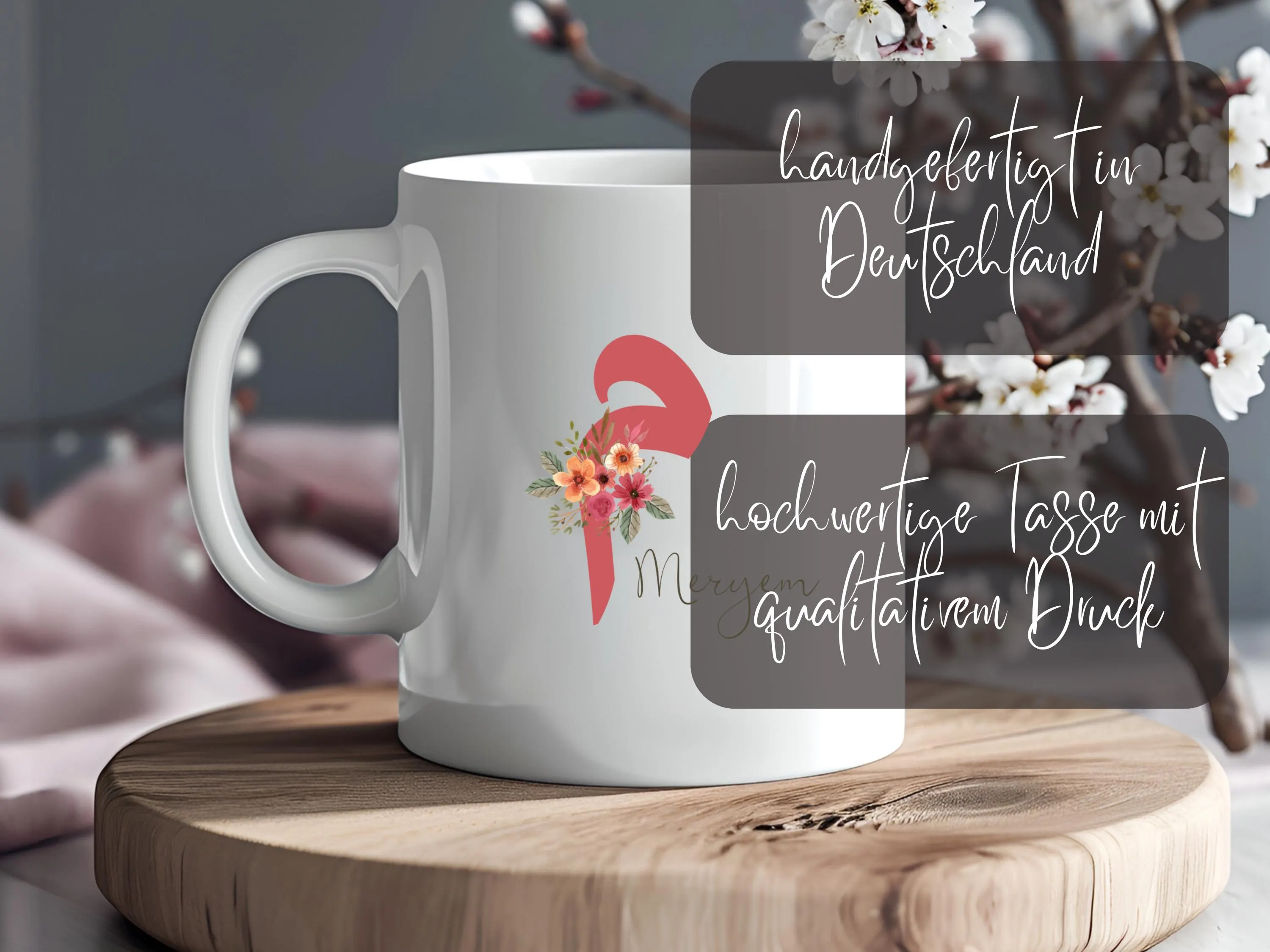 Islamische Tasse, Geschenk für muslimische Freundin, Buchstabentasse, Islamisches Geschenk, Personalisierte Tasse für Muslime, Eid Geschenk - image 3
