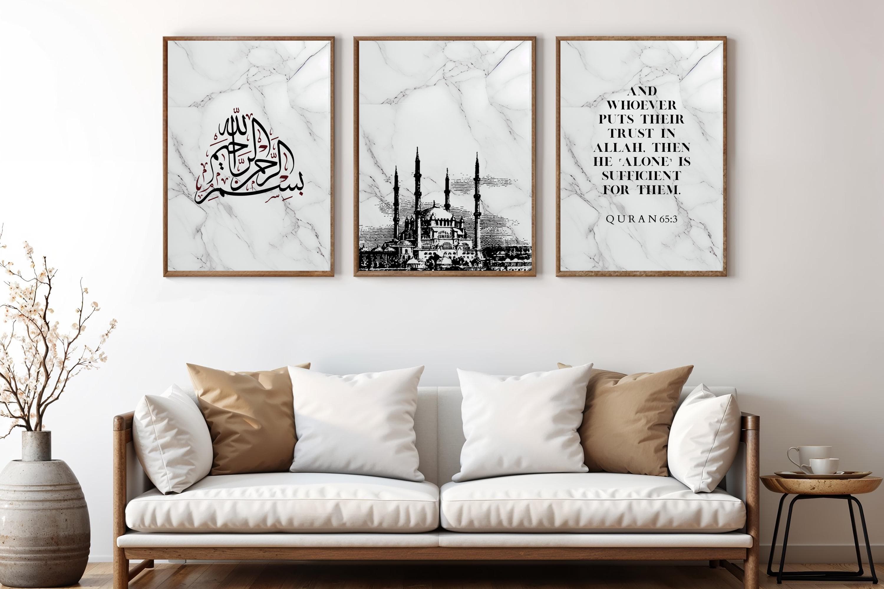 Islamisches Posterset Sabr Shukr Love - islamisches Geschenk für beste Freunde zum Umzug - image 3