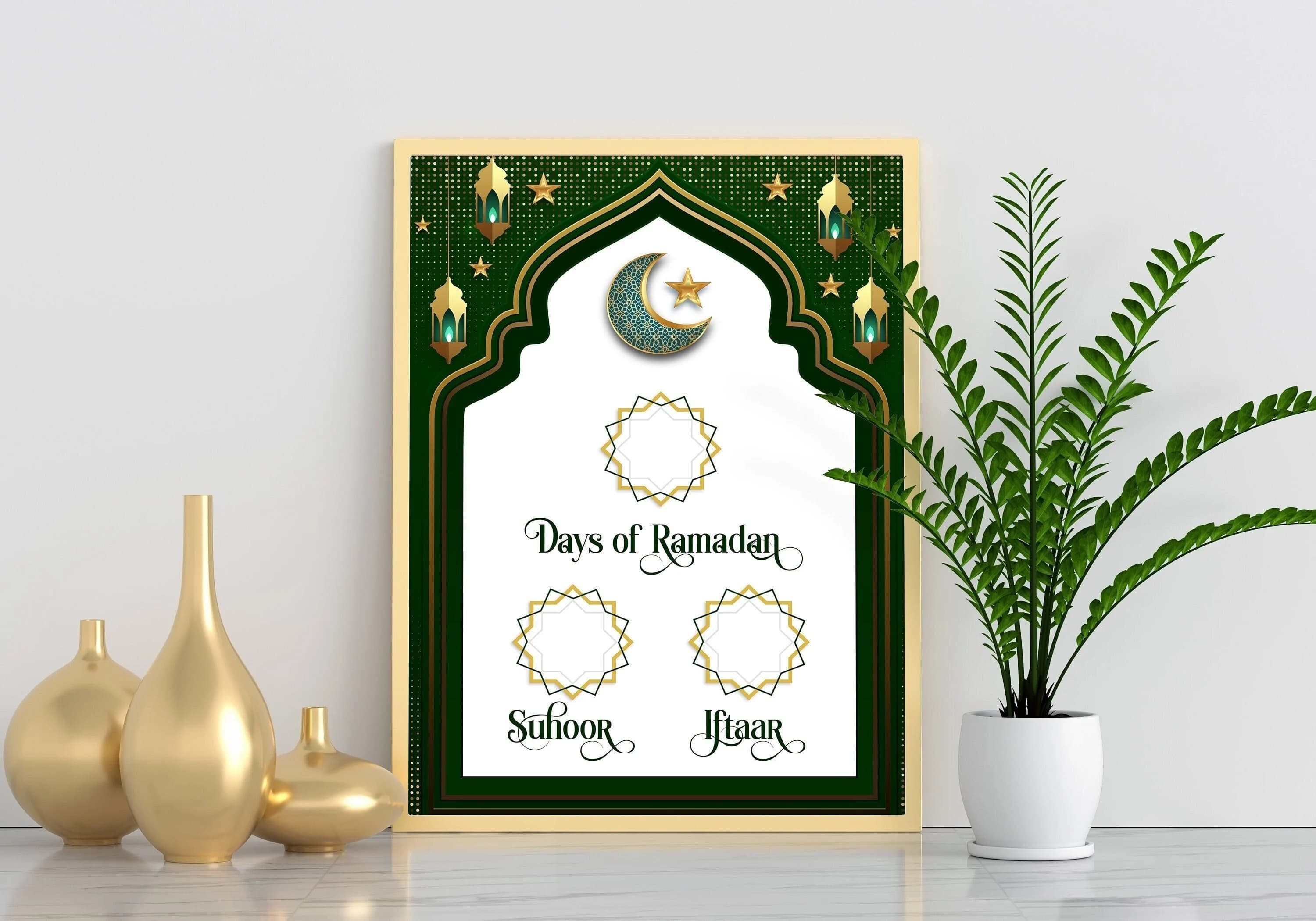 Suhoor & Iftar Time, Ramadan Duas, Fasting Duas, Countdown to Eid, Ramadan Calendar, Ramadan Decoration, Ramadan Printable, Salah Tracker