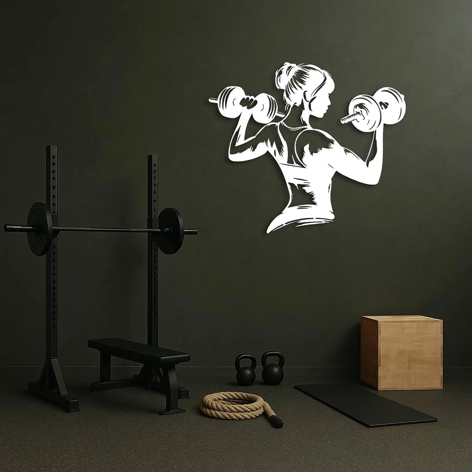 Deadlift Metal Wall Art, Fitness Wall Decor, Gym Motivation Art, Powerlifter Wall Art, Sport Wall Decor, Gift for Gymnasium - image 5