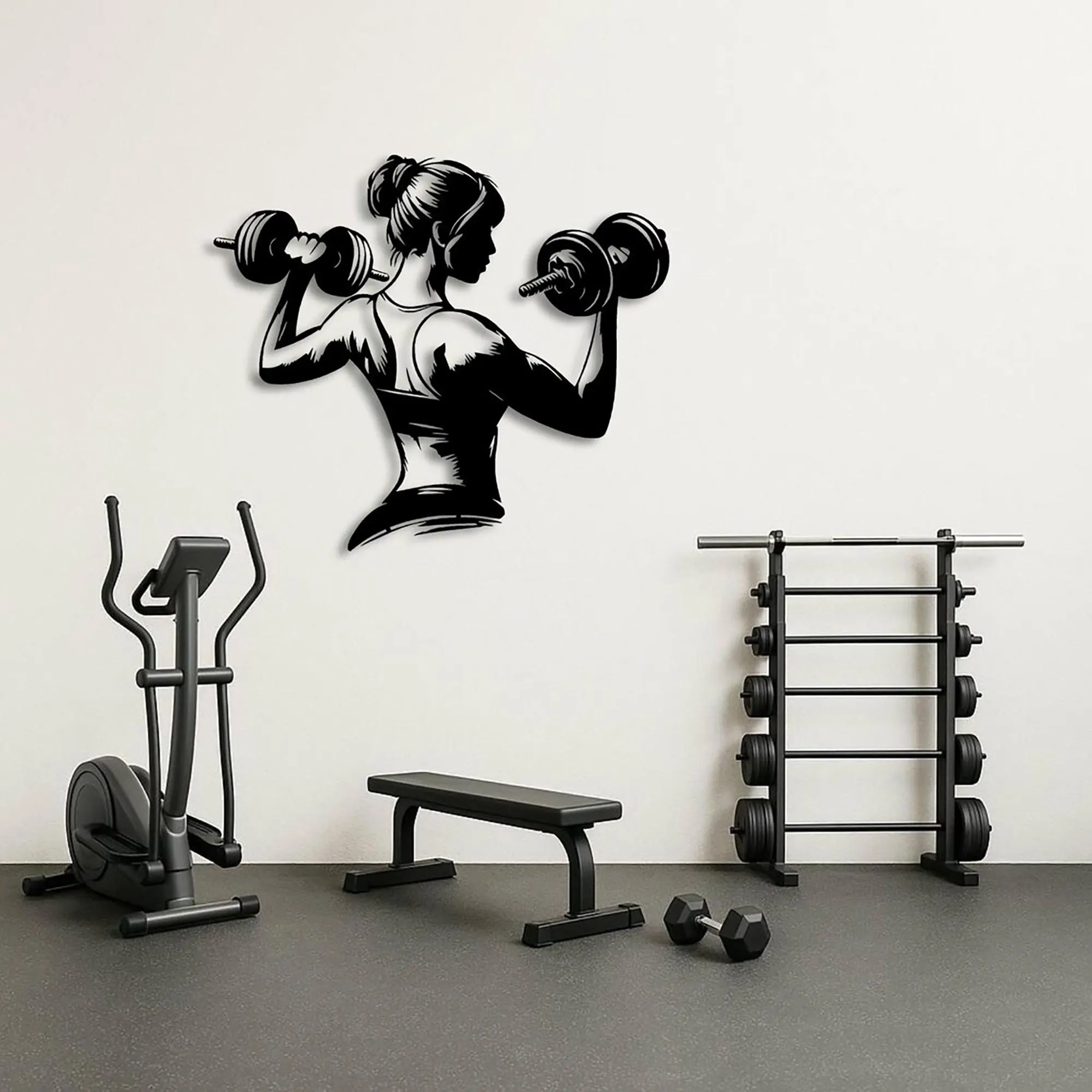 Deadlift Metal Wall Art, Fitness Wall Decor, Gym Motivation Art, Powerlifter Wall Art, Sport Wall Decor, Gift for Gymnasium - image 4