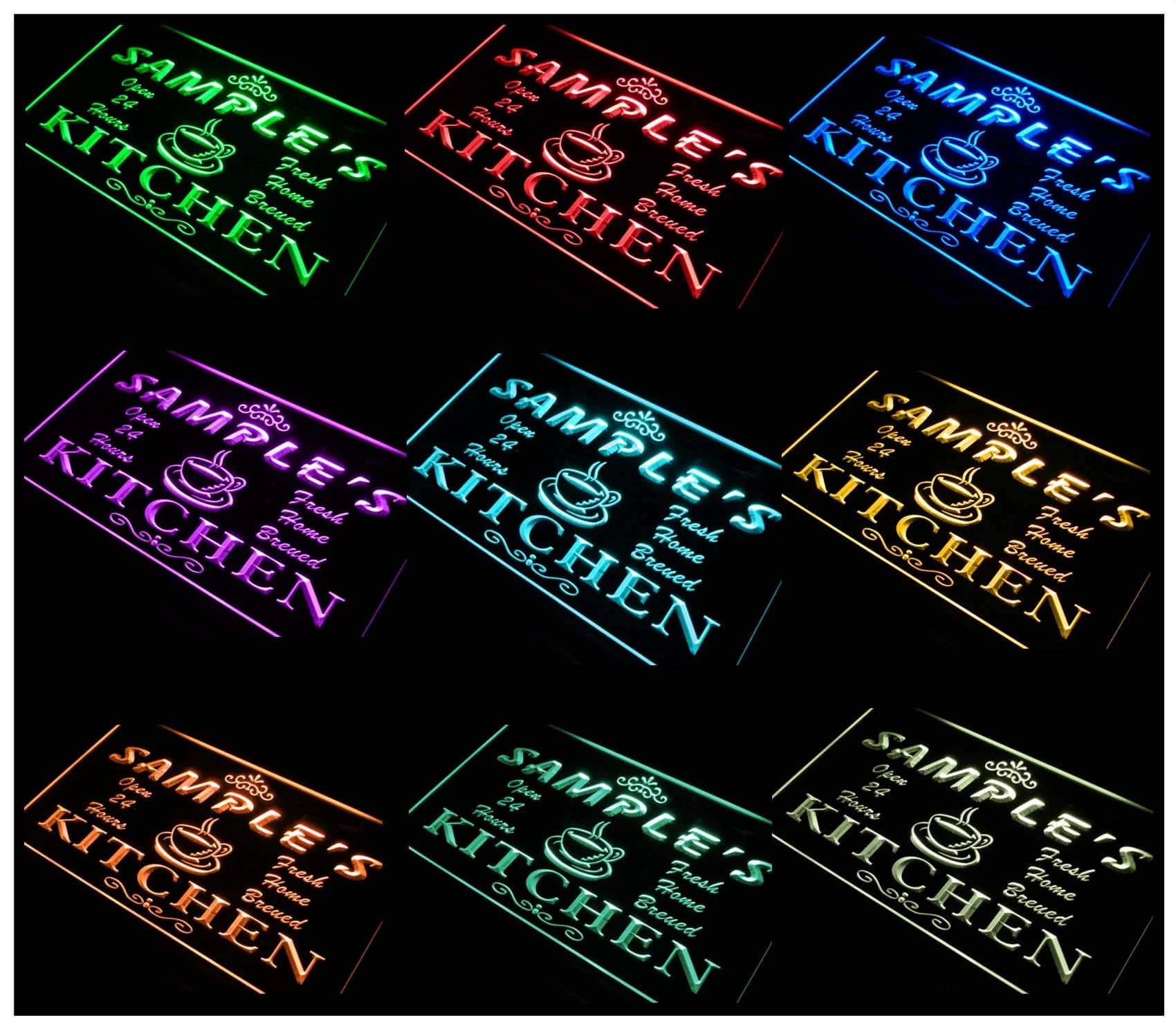 Name Personalized Custom Mom Kitchen Bar Neon Sign st3-pc-tm - image 4