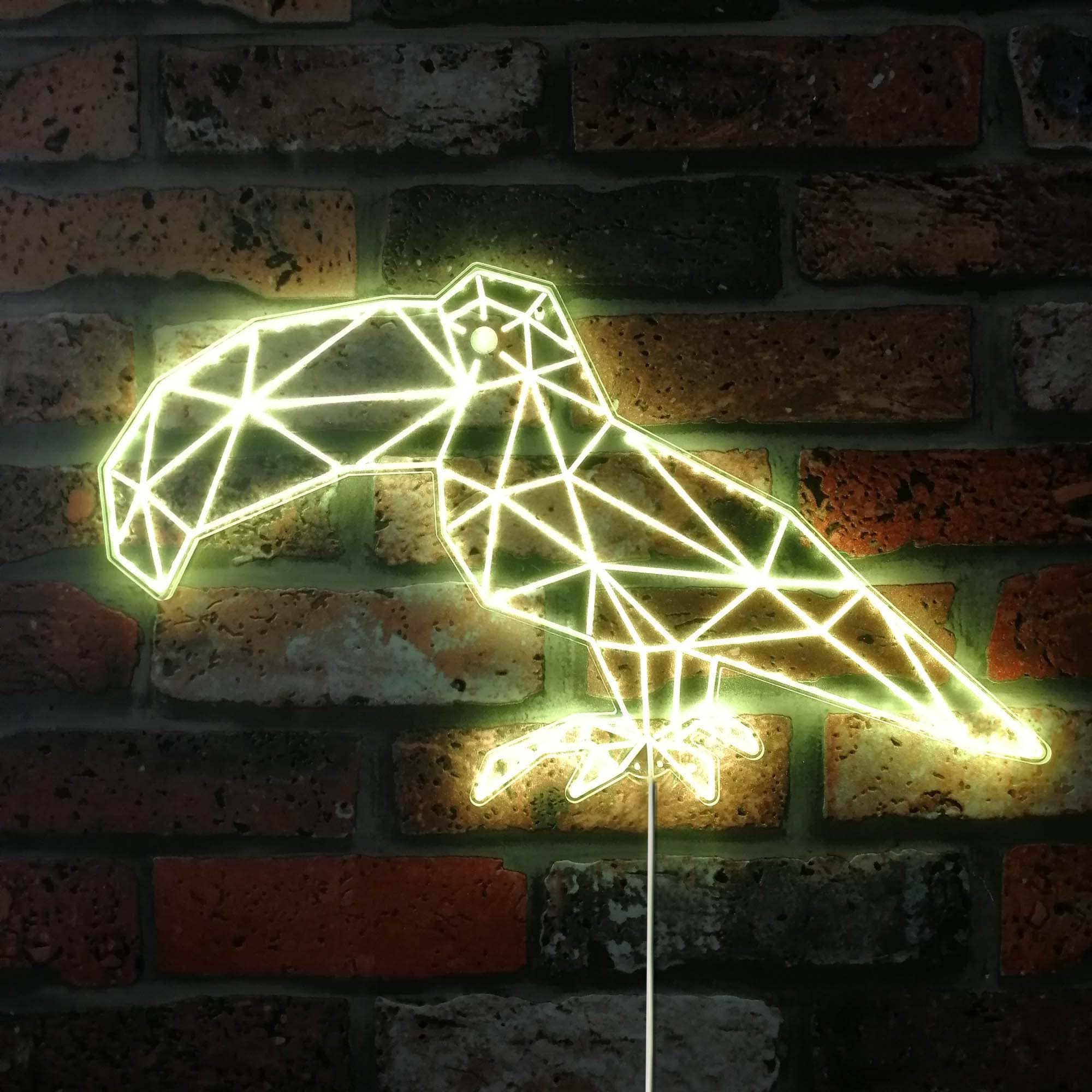 Toucan Geometric Animal RGB Dynamic Glam LED Sign Cut-to-Edge Shape -Smart 3D Wall Decoration - Multicolor Dynamic Lighting st06-fnd-i0021-c