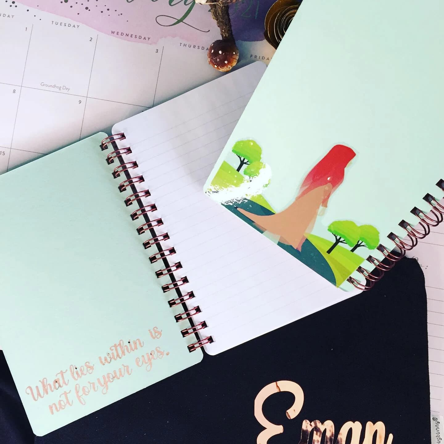 Journal Notebook, My Hijab Journey Diary Journal, personalized pouch - image 2