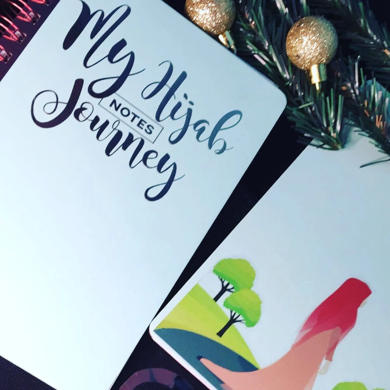 Journal Notebook, My Hijab Journey Diary Journal, personalized pouch - image 3