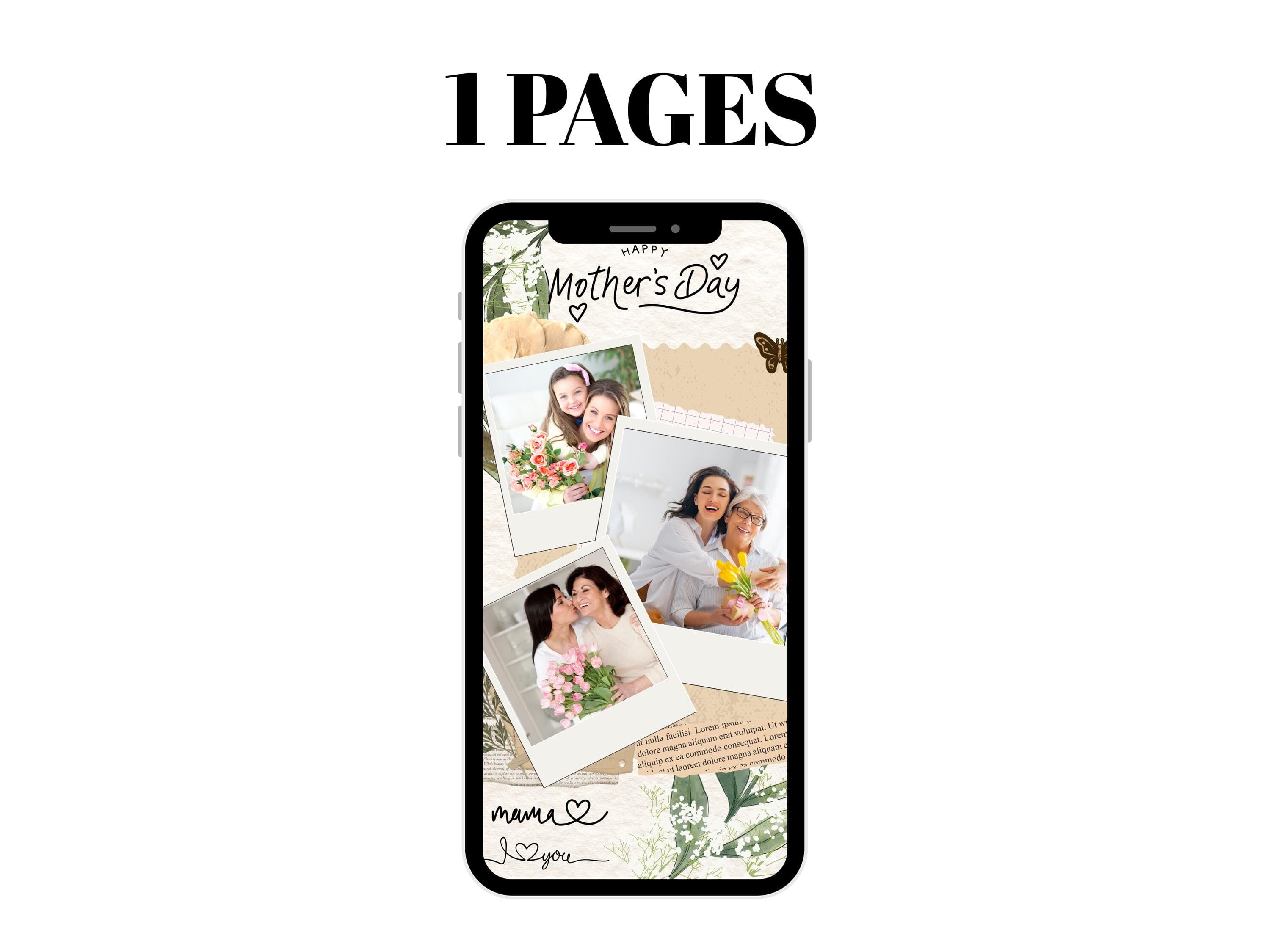 Editable Mother's Day Video Card: Canva Template (Instant Download) - image 2