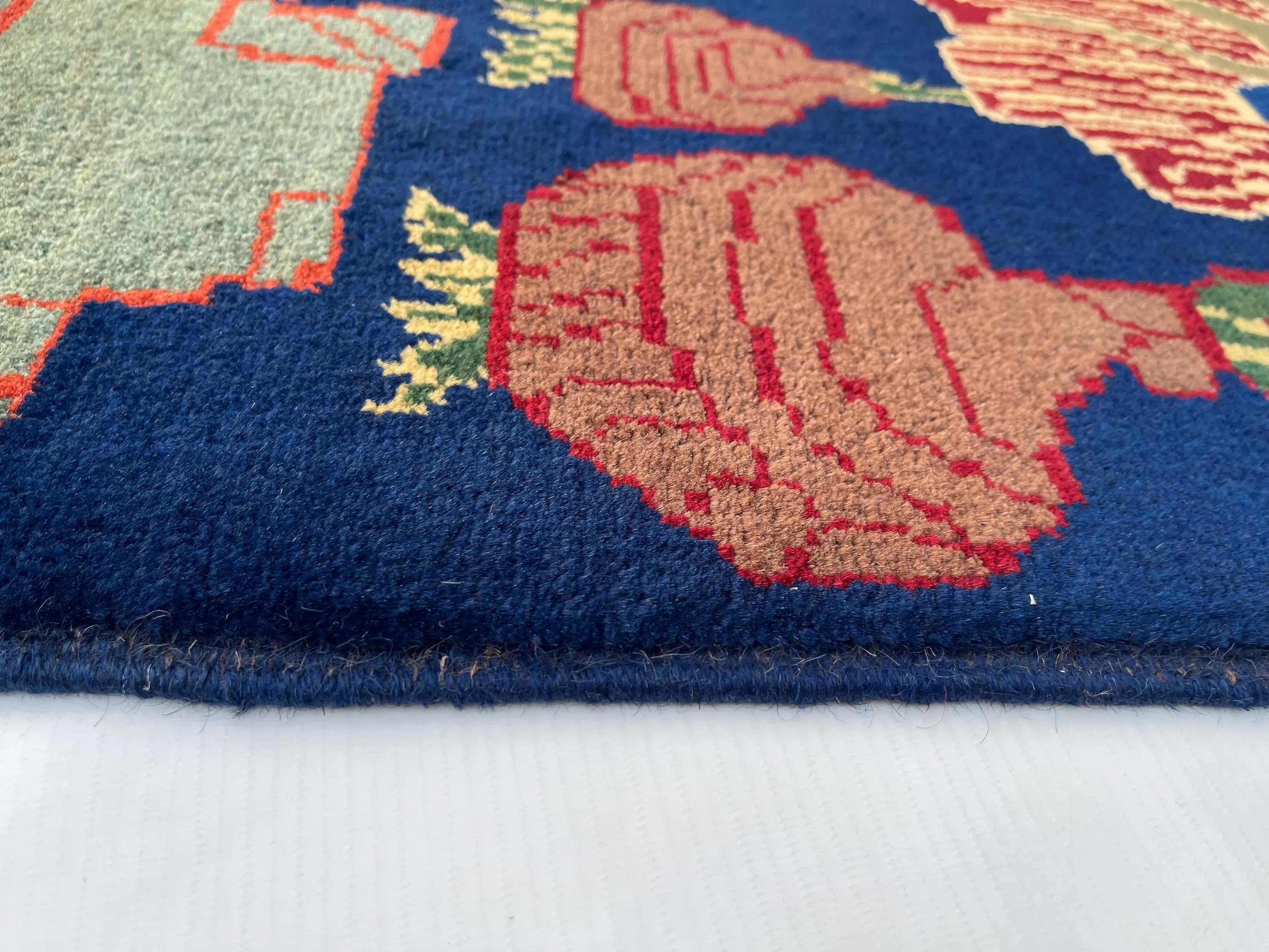 130x82 cm Afghan war rug wool war rug beautifully made Merinos war rug Area rug handicrafts opiume #772 - image 4