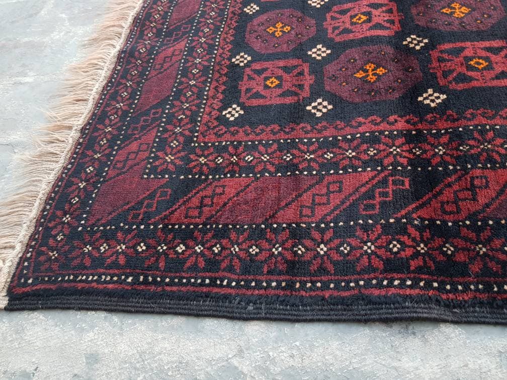 6'1"×3'4" feet Handmade baluch rug best wool rug oriental area rug Afghan beloch vintage rug - image 2