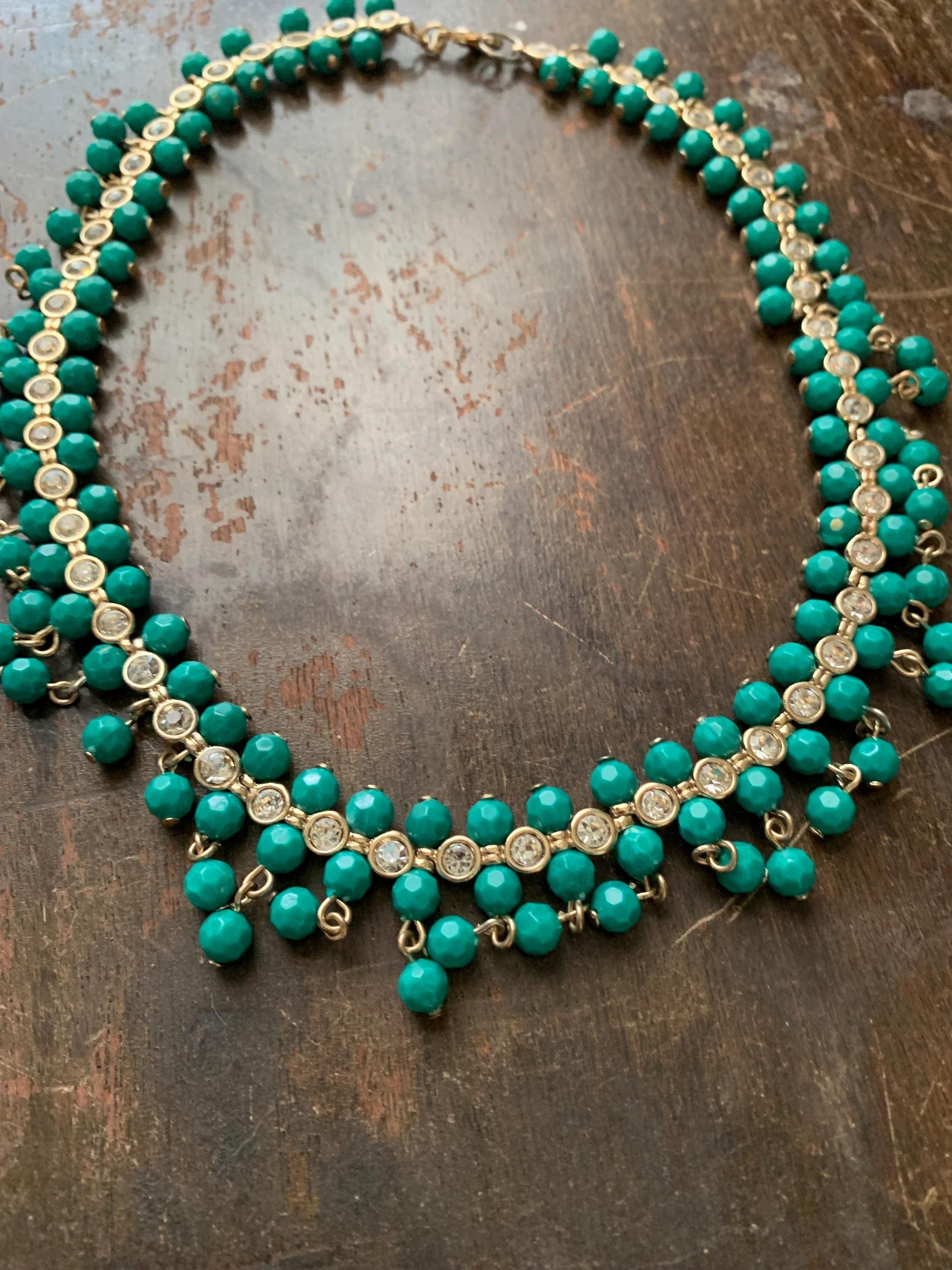 Vintage Avon Emerald Green Necklace - image 4