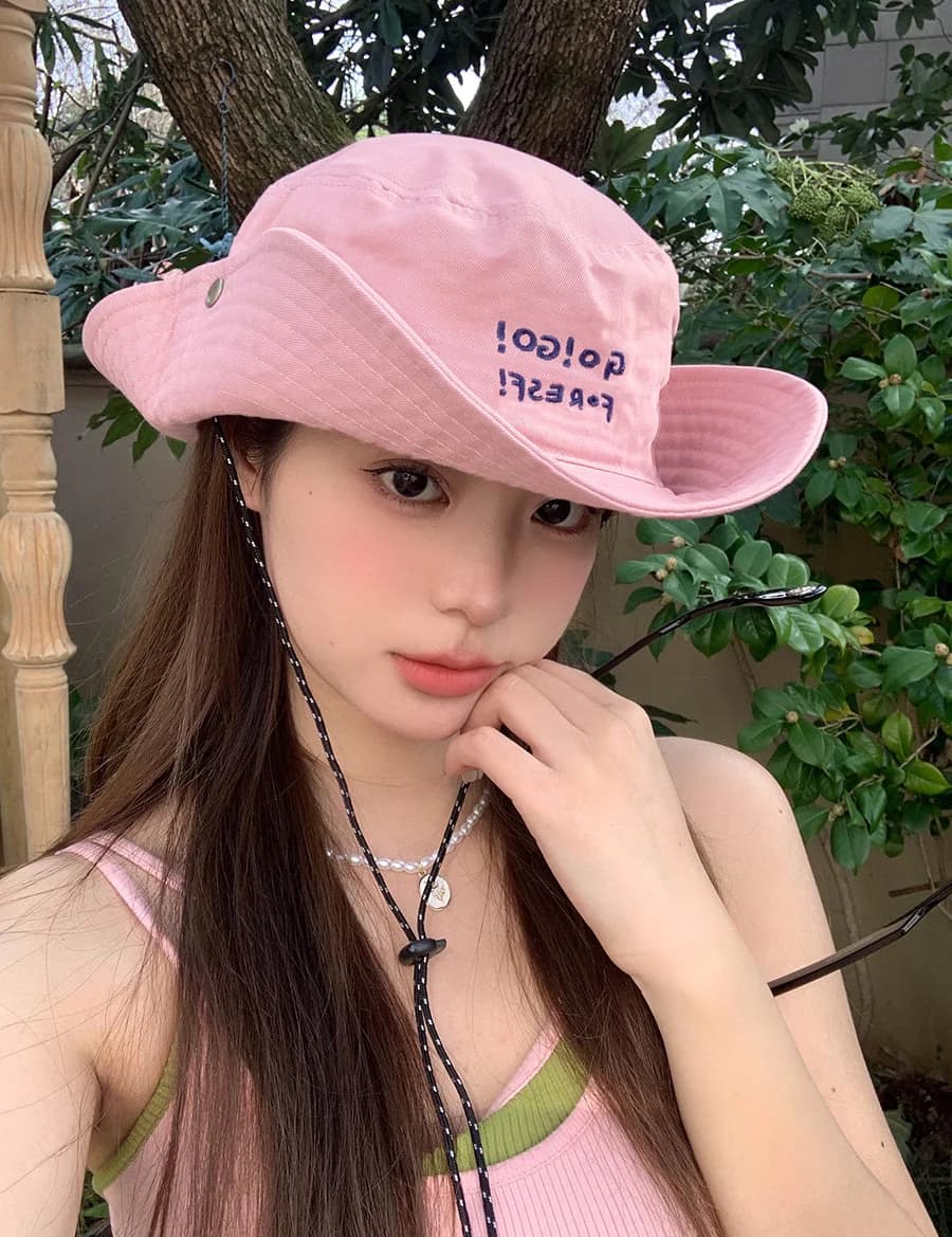 Embroidered Bucket hat Custom hat Hiking hat Custom Personalization Sun hat Camping hat Summer hat Travel sun hat 24041201 - image 2