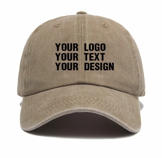 Embroidered Initial Hat, Personalized Cotton Ball Cap