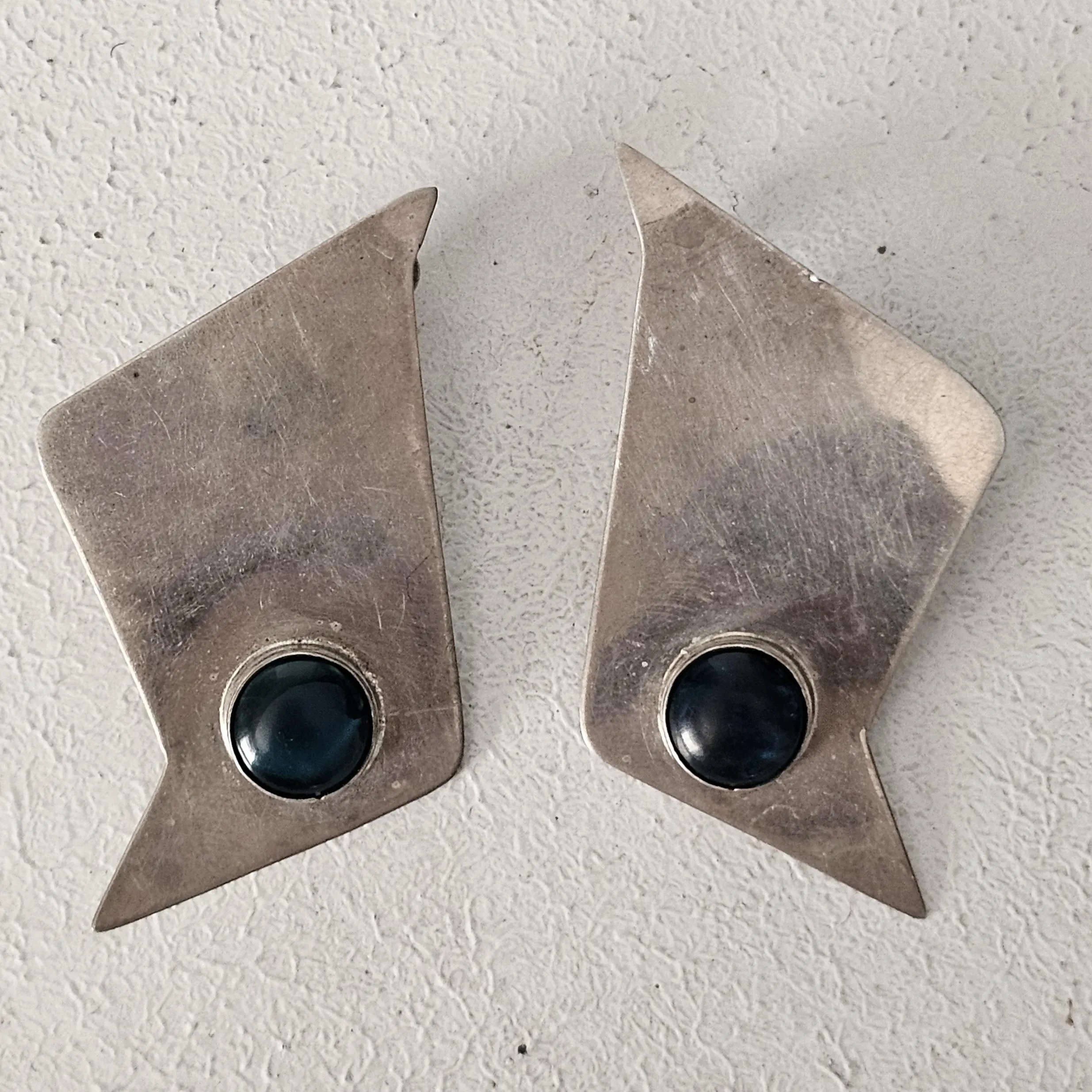 Sterling '70s Bird? Vintage Silver Earrings . # JE 607 - image 3