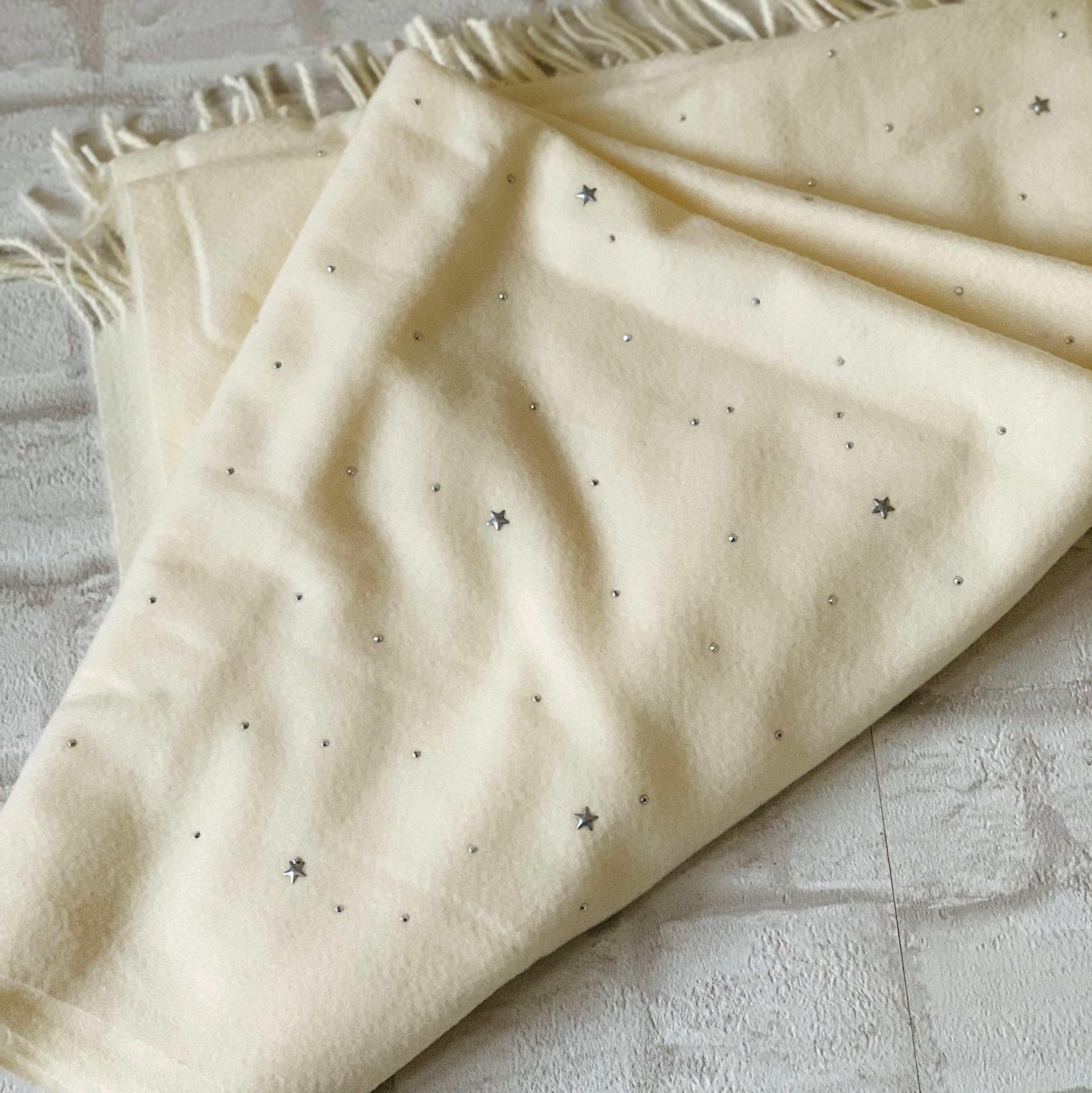 Star Embellished Pashmina Scarf: Women's Shawl, Hijab Head Wrap - image 4
