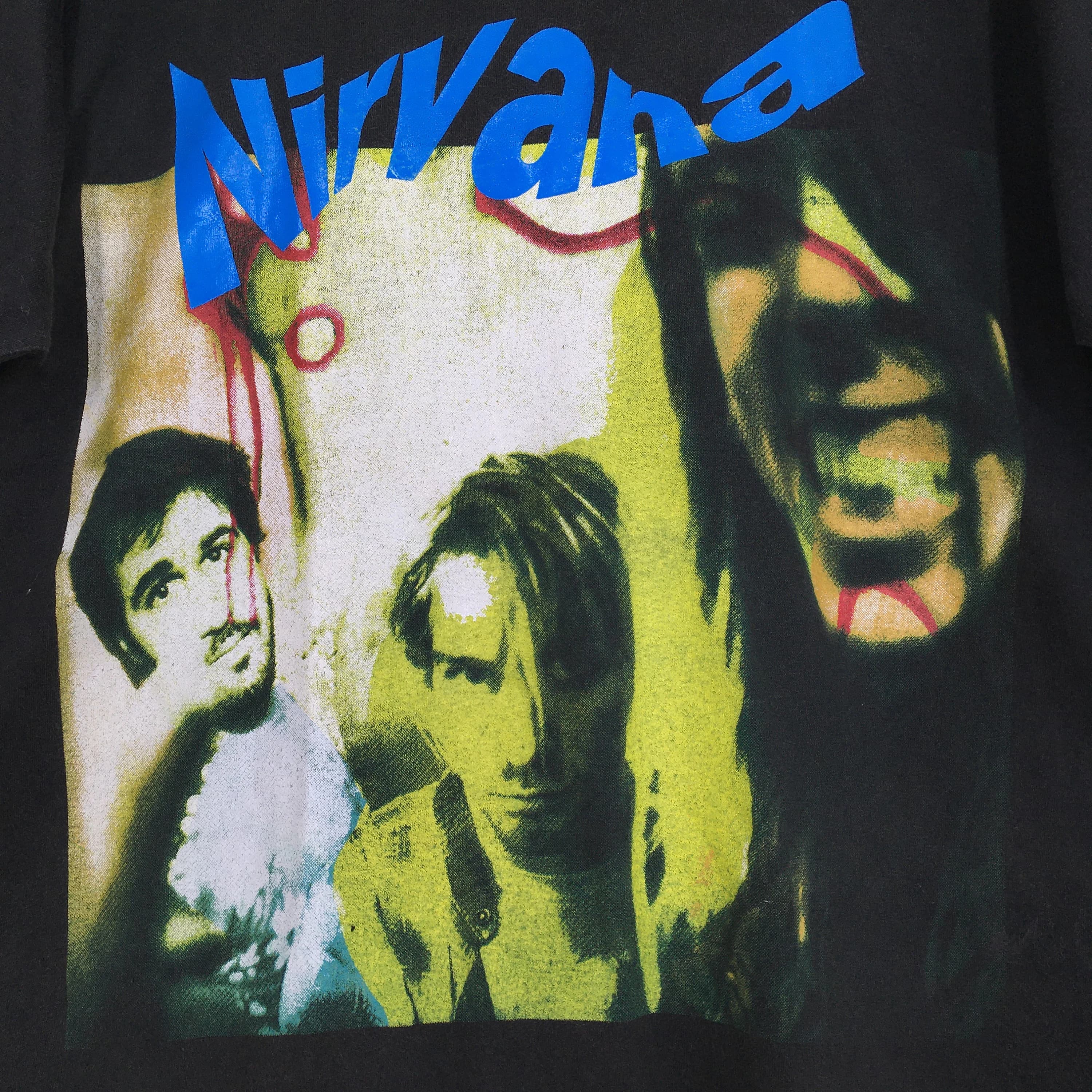 Vintage 90s Nirvana Kurt Cobain Grunge Tshirt Large Tribute The Rise And Fall Nirvana 80s Sonic Youth Grunge Sub Pop Rock Music Tees Size L - image 3