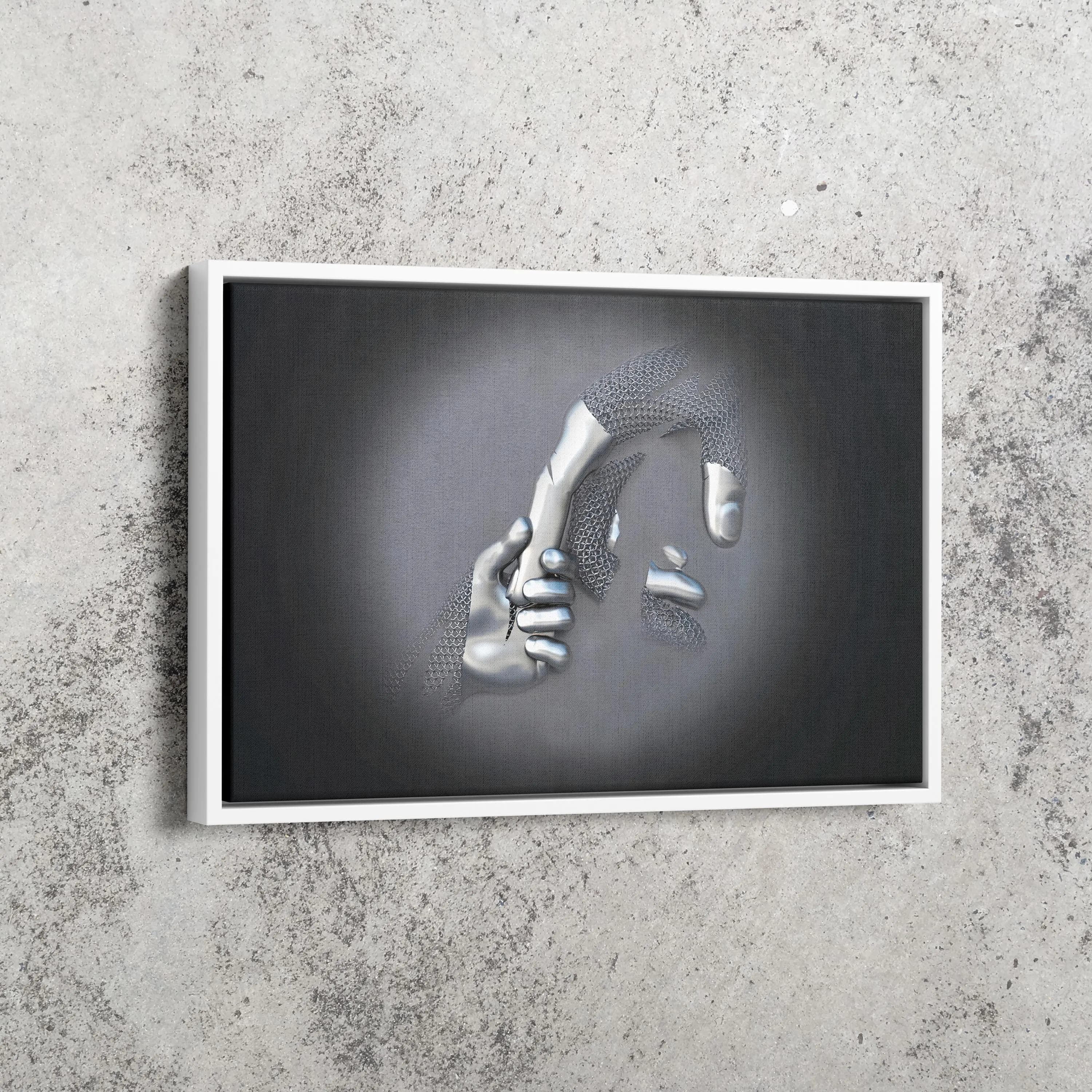 Parent and Child Canvas Art: Black and White Family Print - image 3