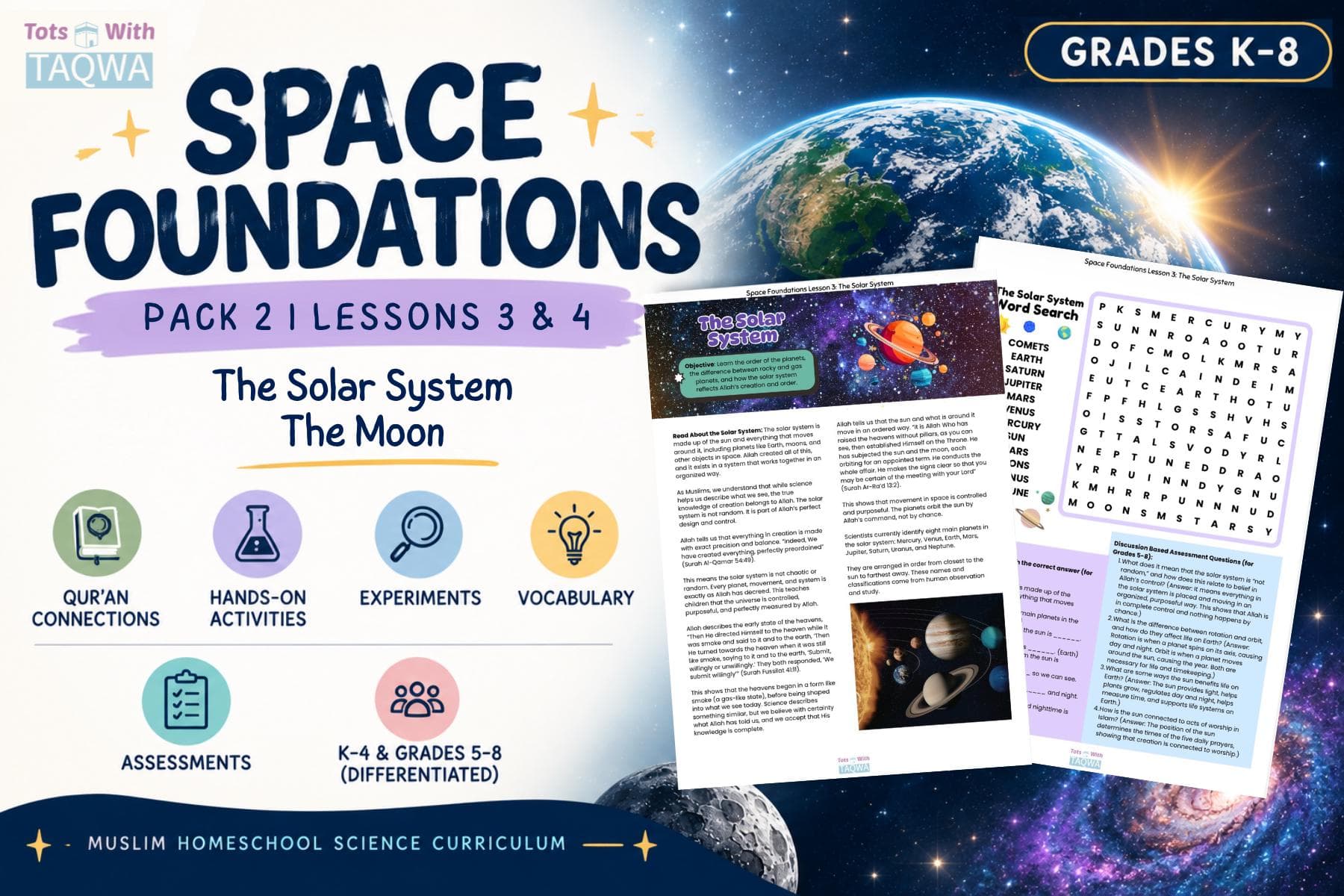 Space Foundations Pack 2 Islamic Science Curriculum Lessons 3 and 4 - image 3