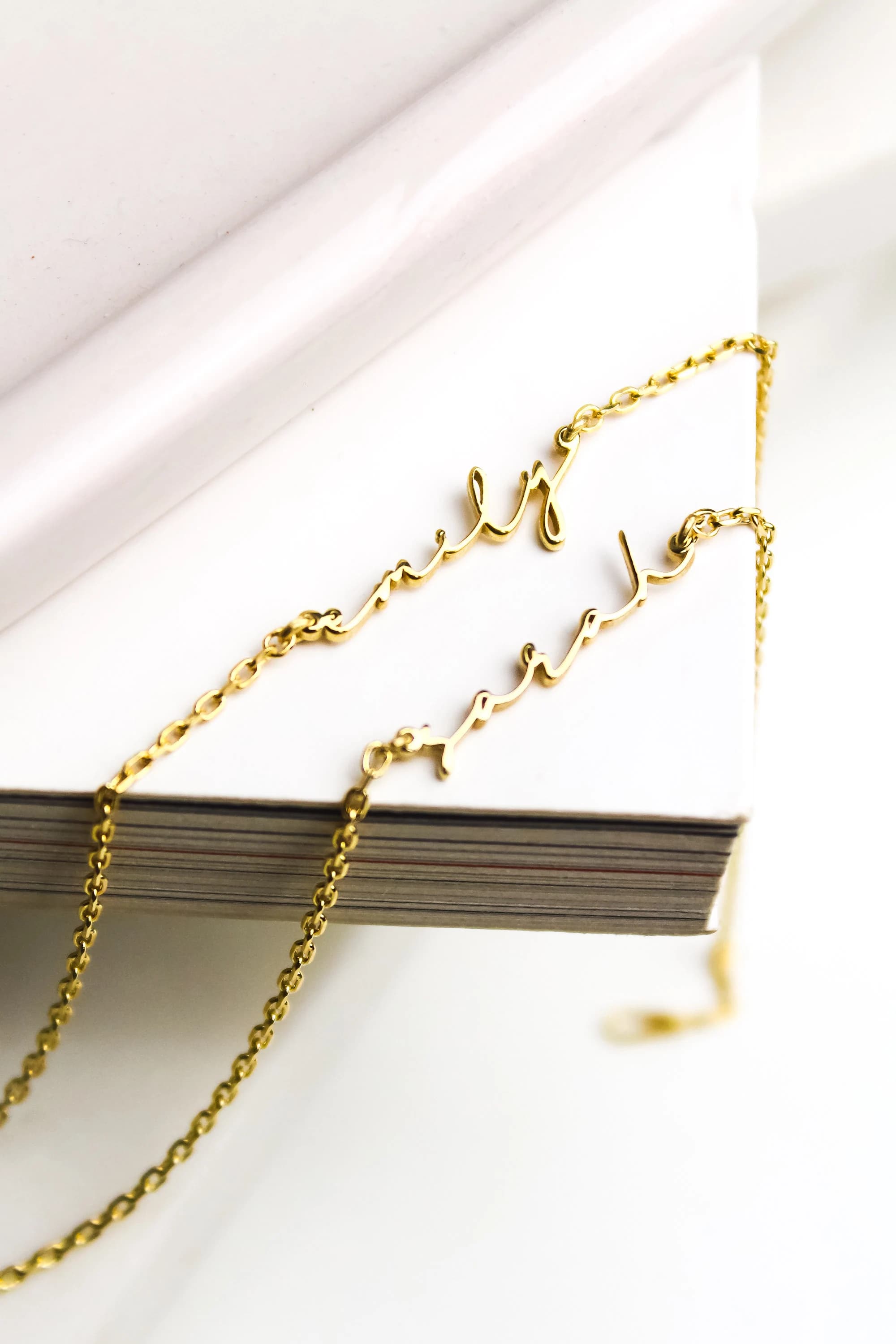 14K Gold Name Bracelet- Personalized Multiple Name Jewelry, Custom Name Bracelet for Mom, Dainty Gift for Women - image 4