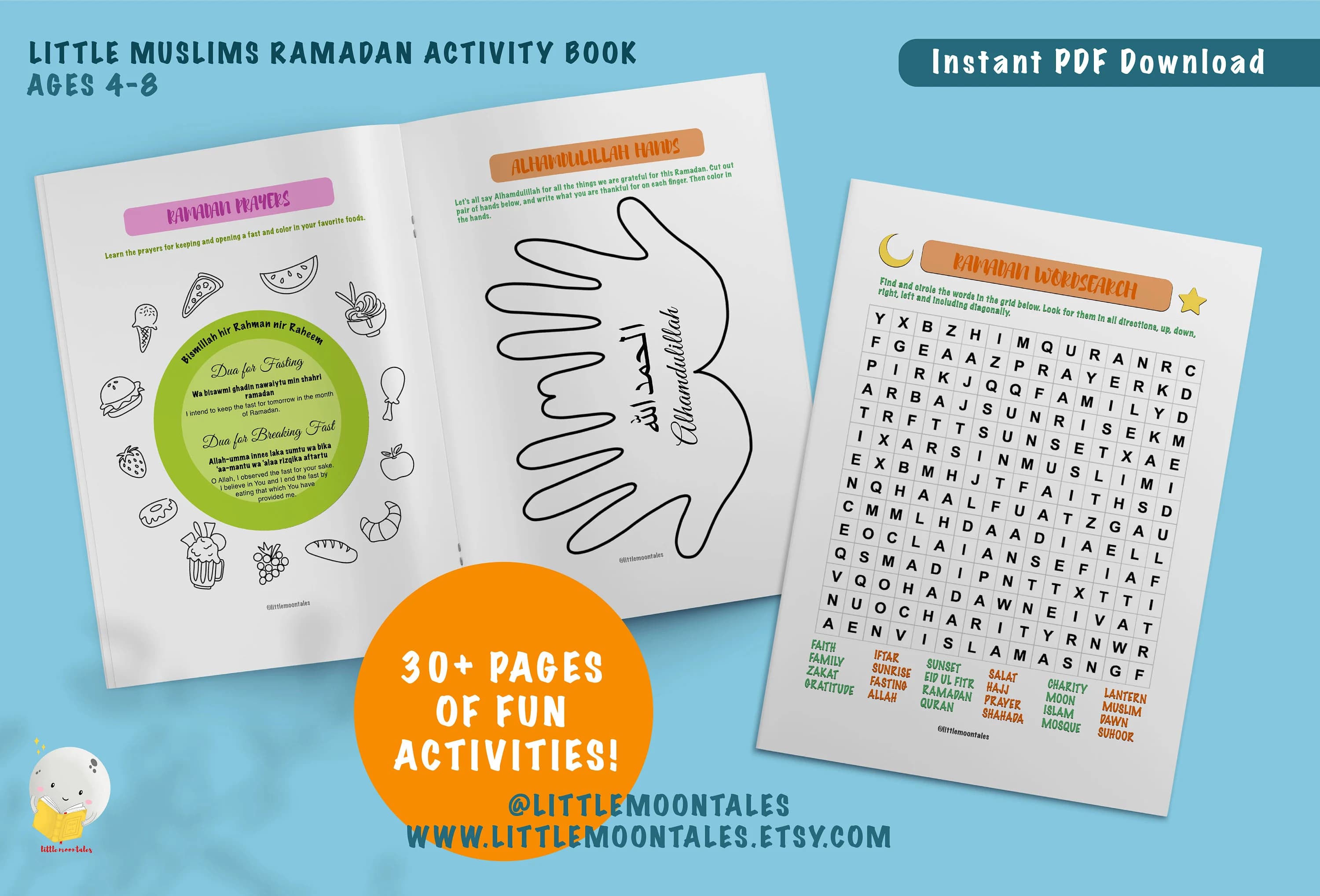 Ramadan Activity Book for Little Muslims | Ages 4-8 (Printable) - image 3