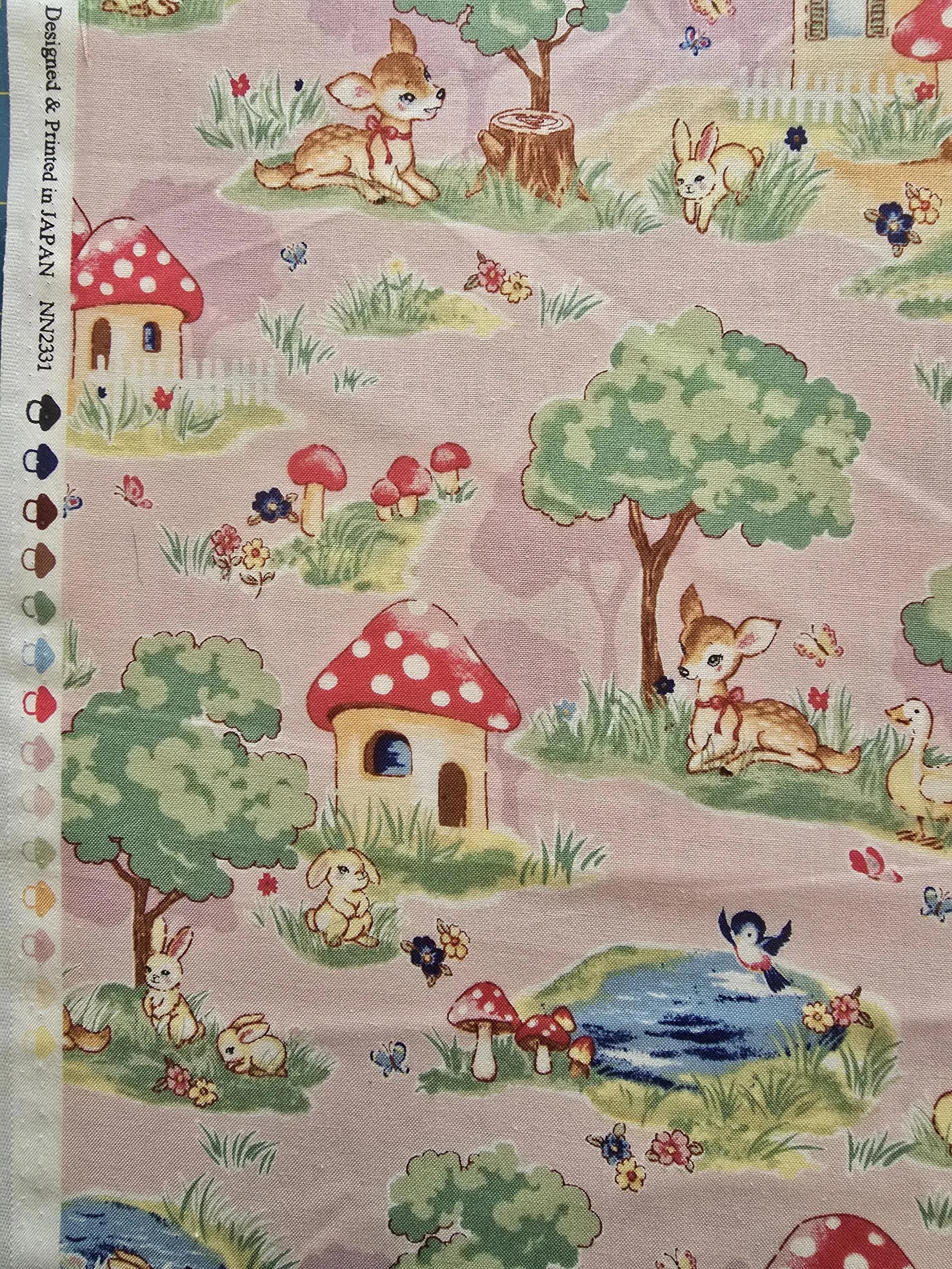 Japanese Fabric - Un/No - Beginning of Story - Peach - image 4
