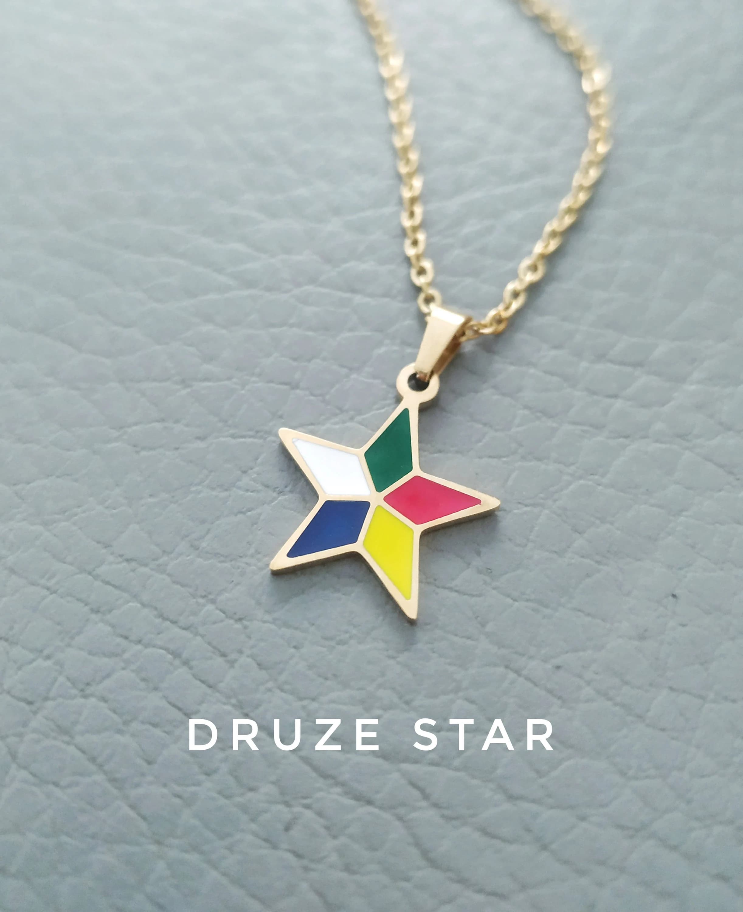 Druze Star Pendant Necklace - image 5